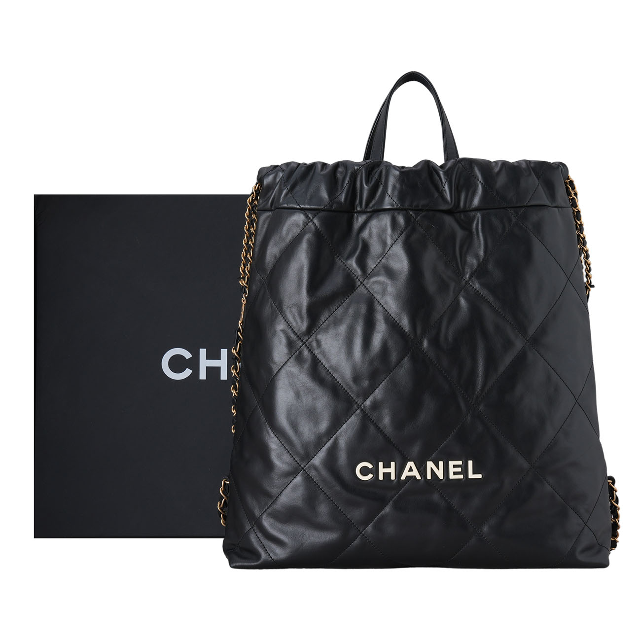 CHANEL(USED)샤넬 AS3313 22 퀼팅 탑핸들 백팩