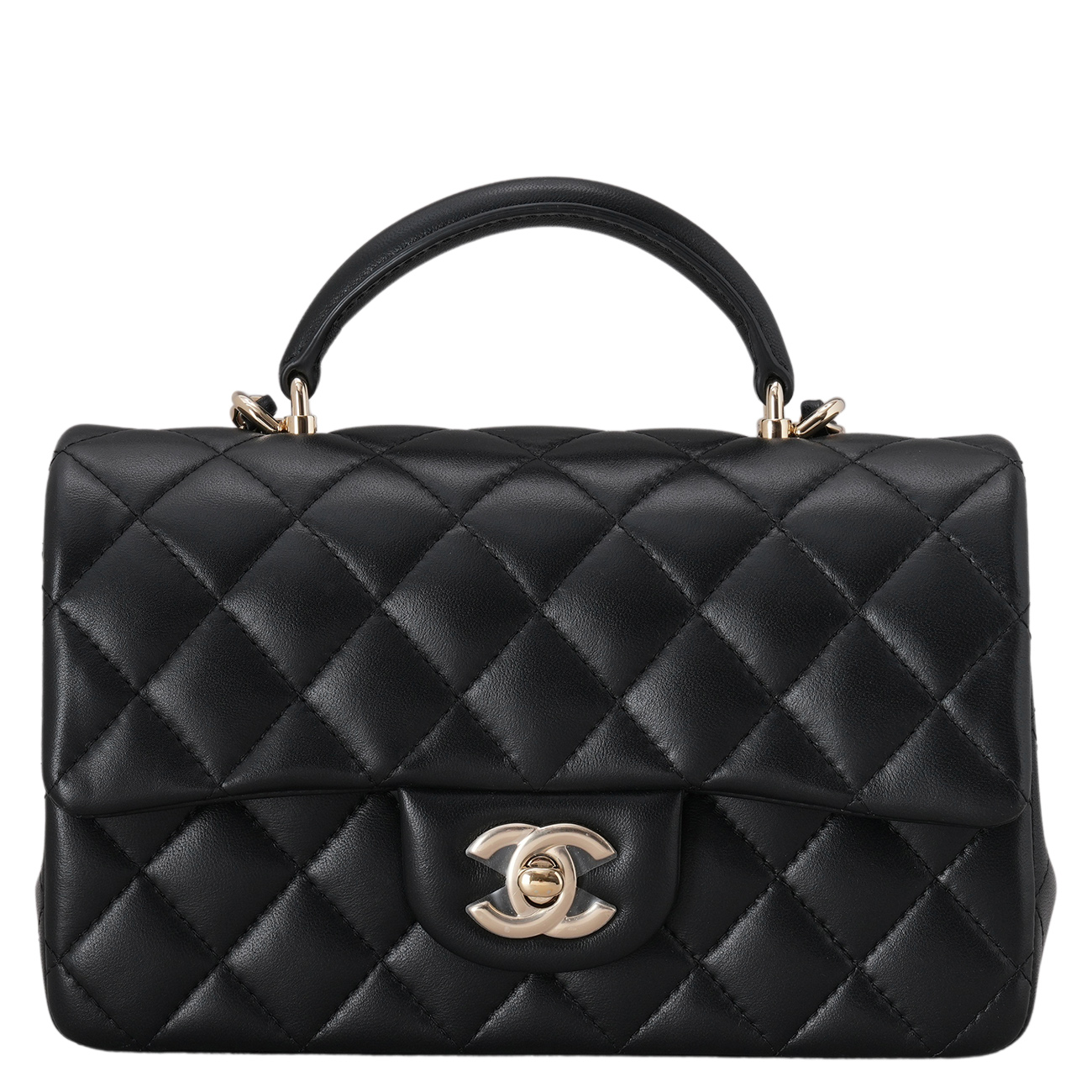 CHANEL(USED)샤넬 캐비어 클래식 뉴미니 탑핸들
