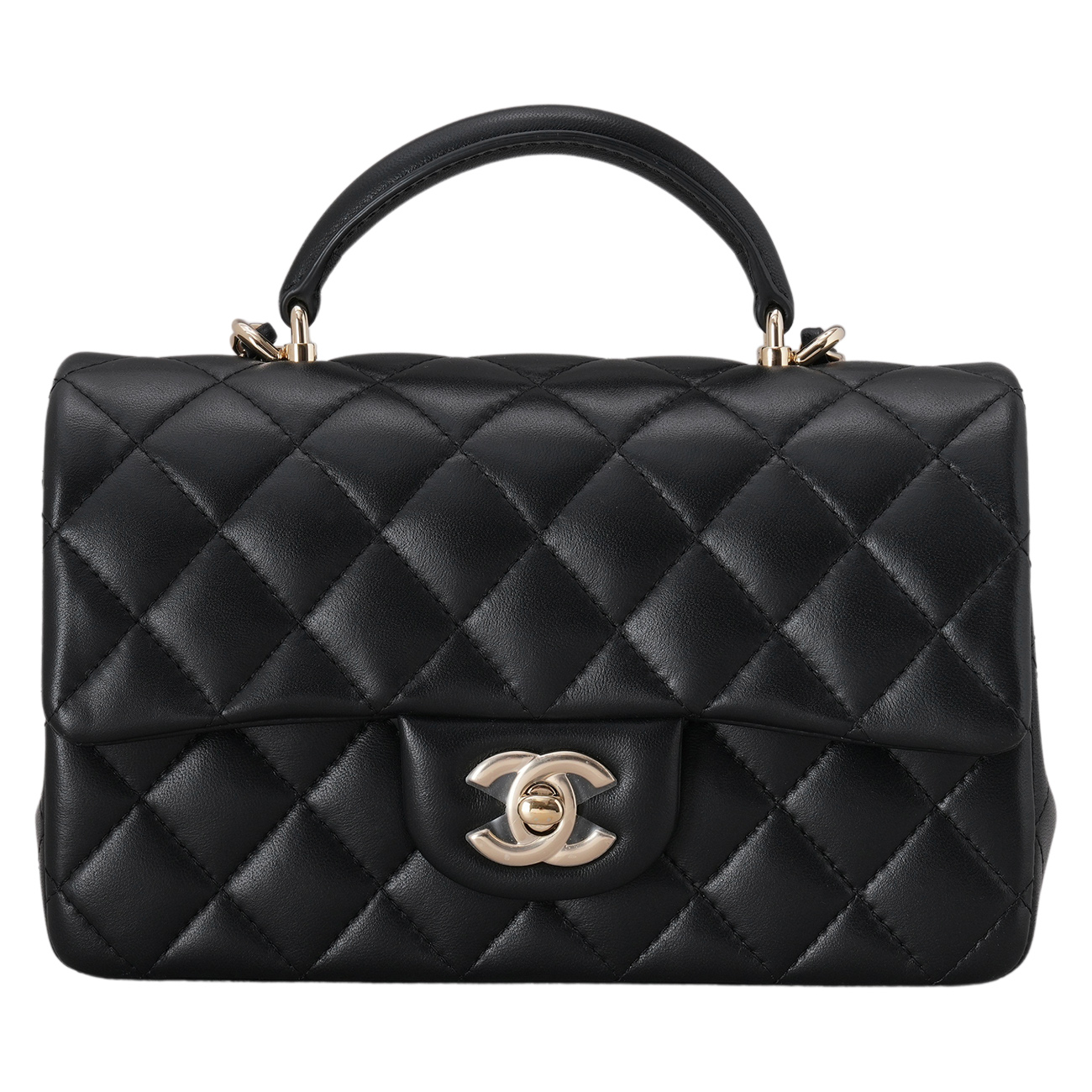 CHANEL(USED)샤넬 캐비어 클래식 뉴미니 탑핸들