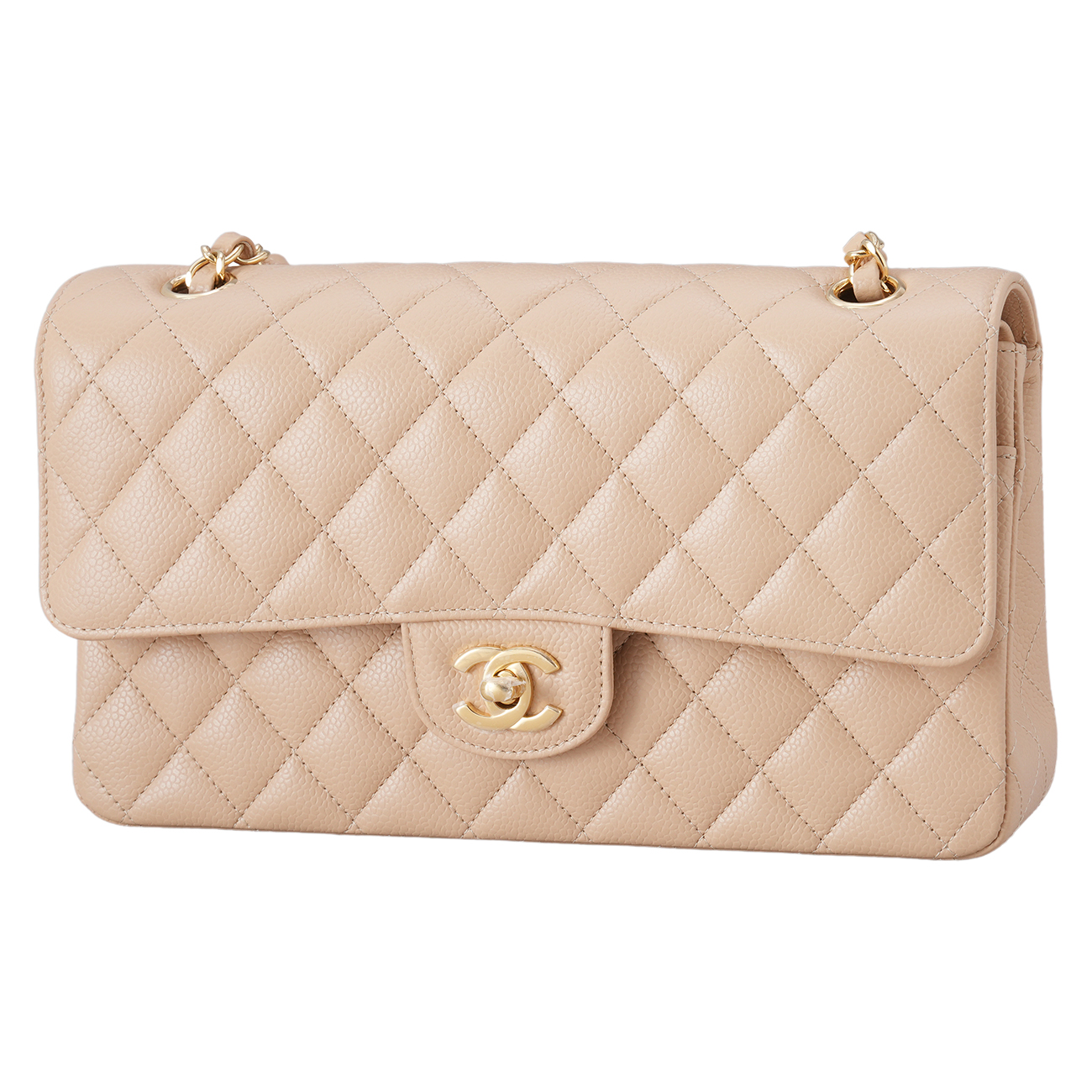 CHANEL(USED)샤넬 캐비어 클래식 미듐 플랩백