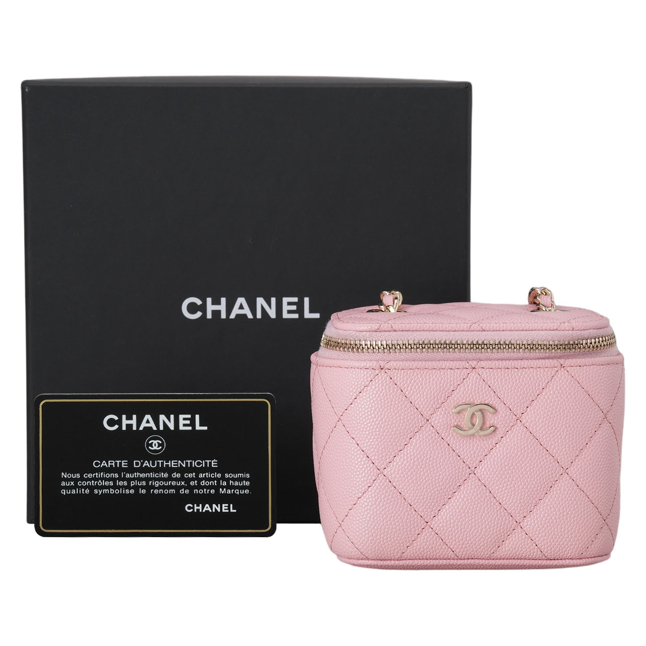 CHANEL(USED)샤넬 캐비어 베니티 미니 체인 크로스백