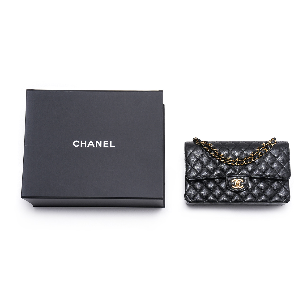 CHANEL(USED)샤넬 캐비어 클래식 미듐 플랩백