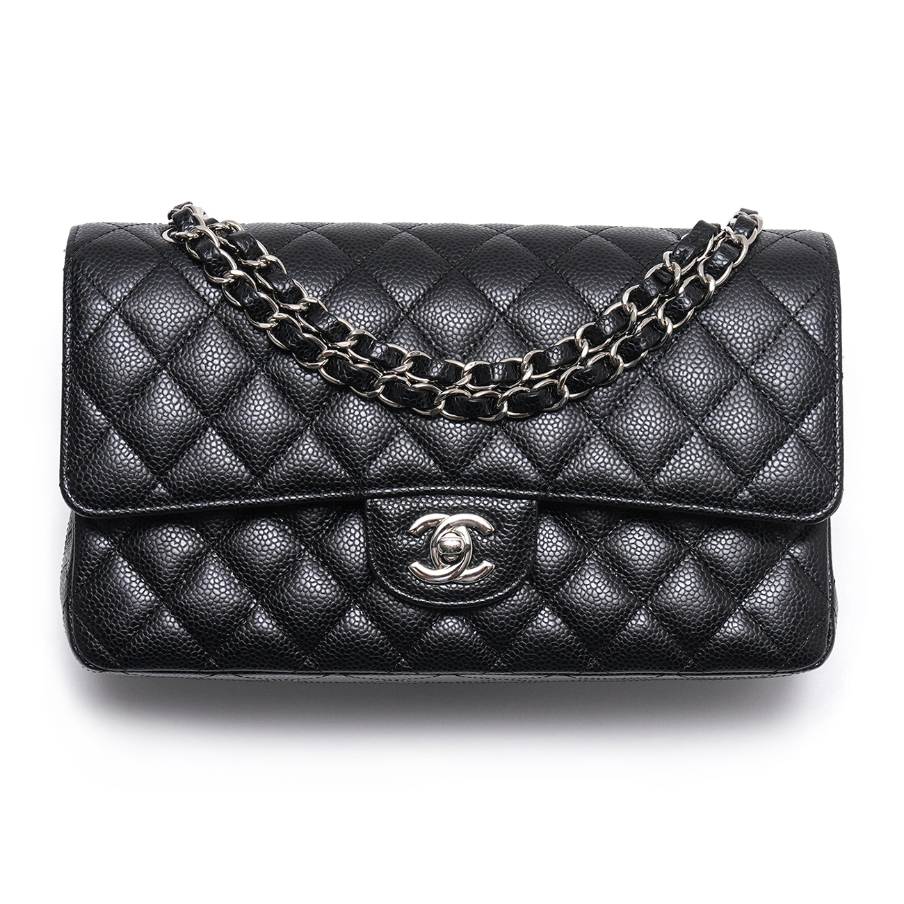 CHANEL(USED)샤넬 캐비어 클래식 미듐 플랩백