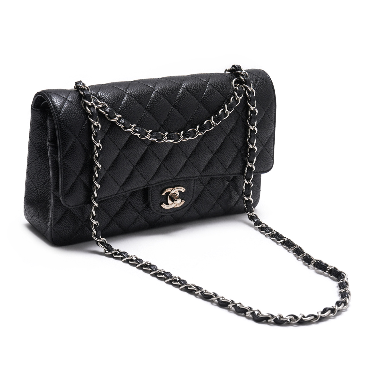 CHANEL(USED)샤넬 캐비어 클래식 미듐 플랩백