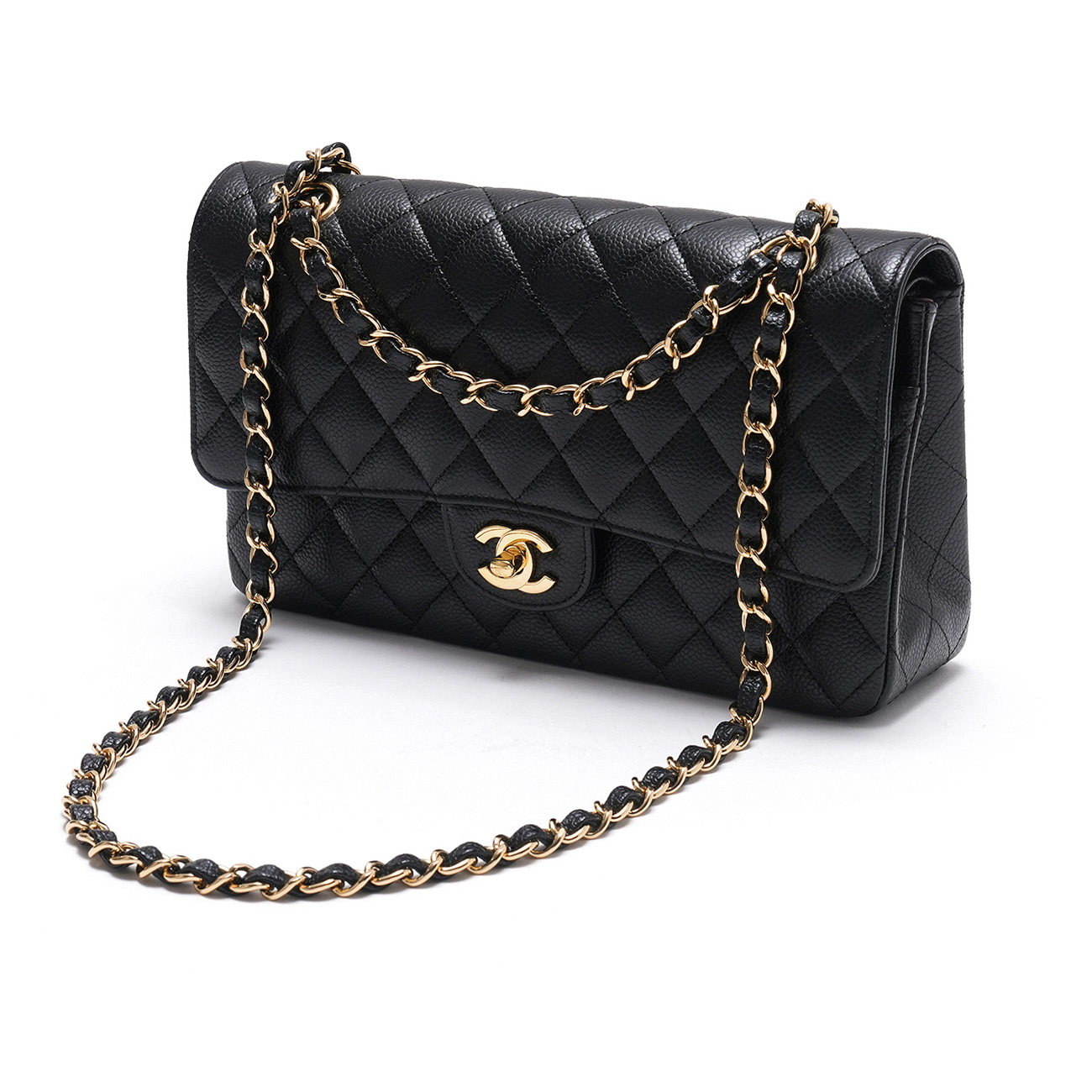 CHANEL(USED)샤넬 캐비어 클래식 미듐 플랩백