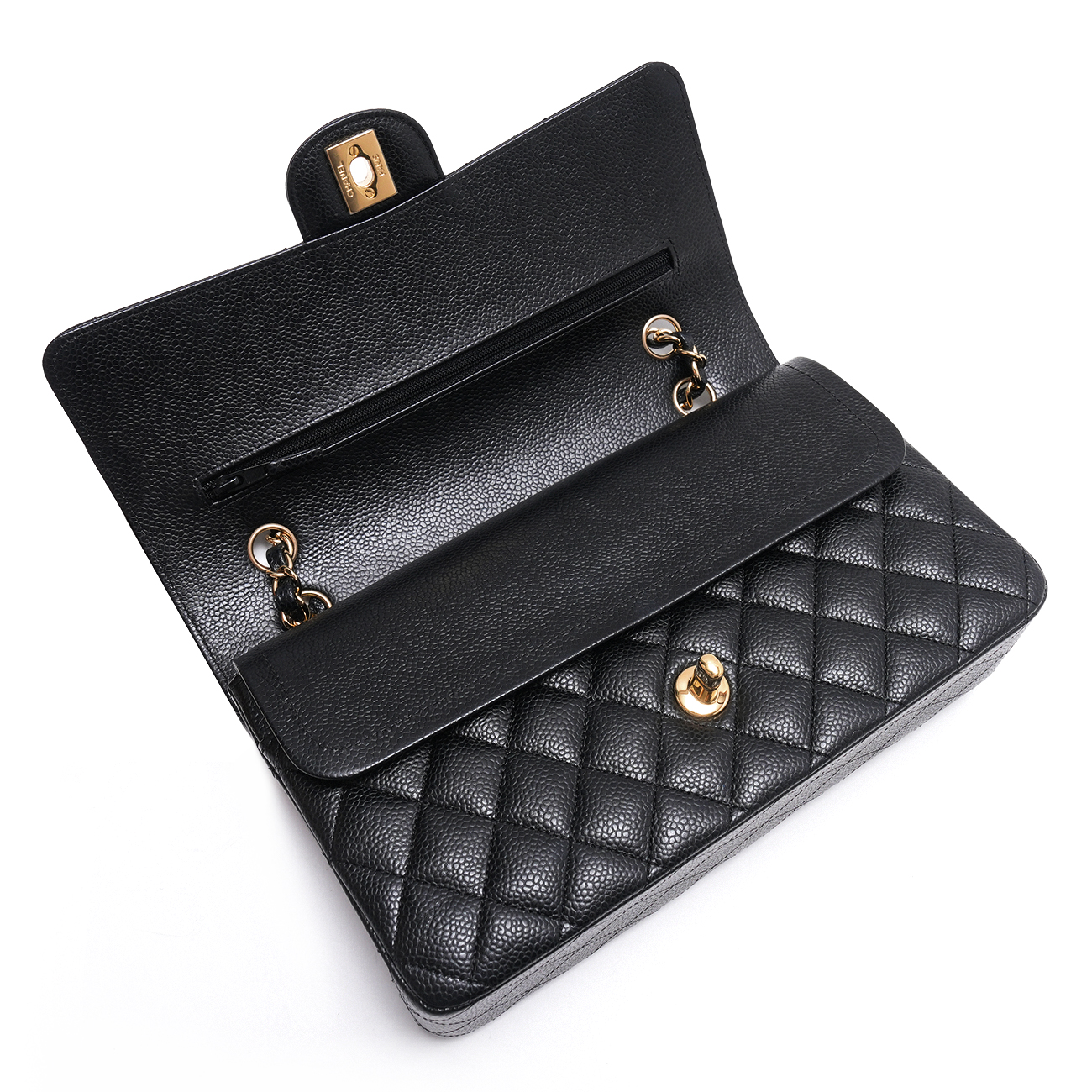 CHANEL(USED)샤넬 캐비어 클래식 미듐 플랩백