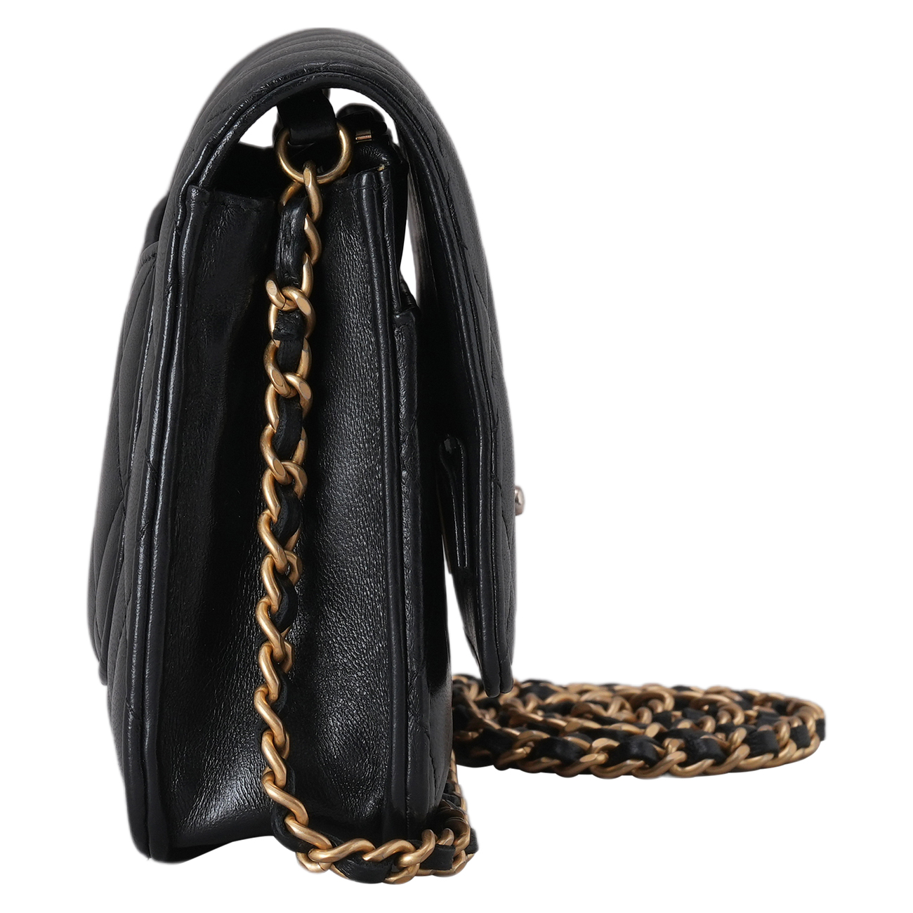 CHANEL(USED)샤넬 AP1450 램스킨 클래식 골든볼 WOC