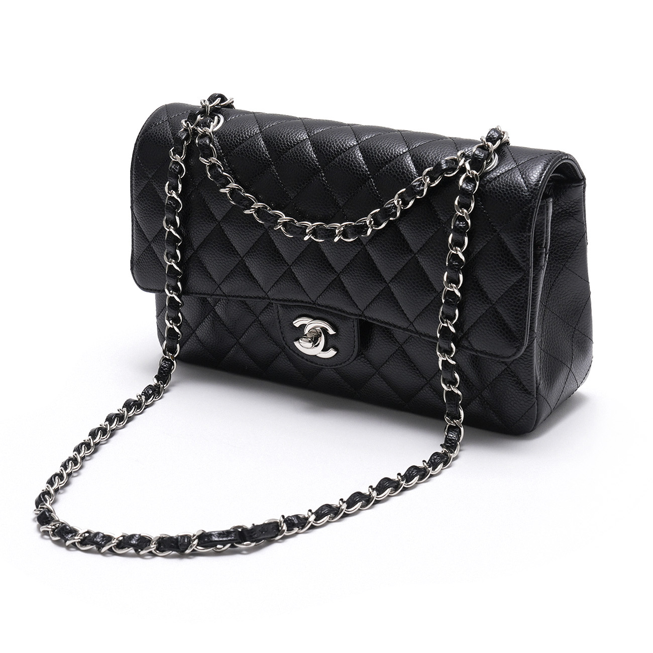CHANEL(USED)샤넬 캐비어 클래식 미듐 플랩백