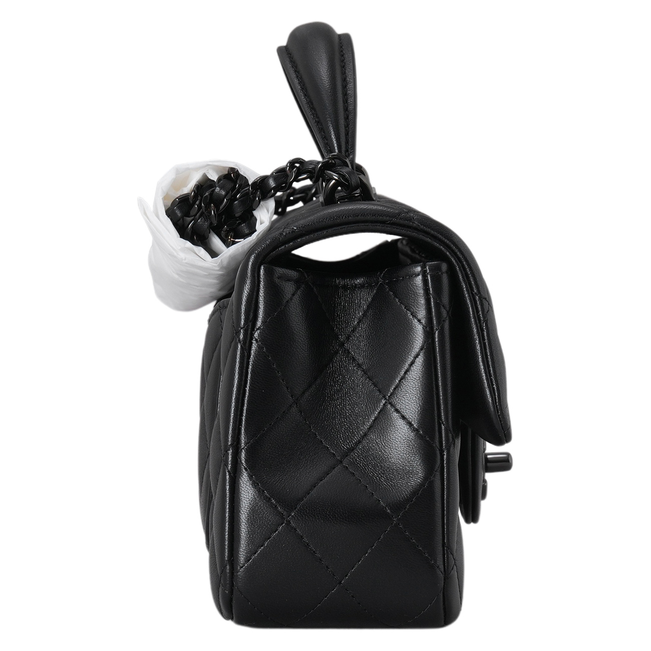 CHANEL(NEW PRODUCT)샤넬 램스킨 클래식 뉴미니 탑핸들(새상품)