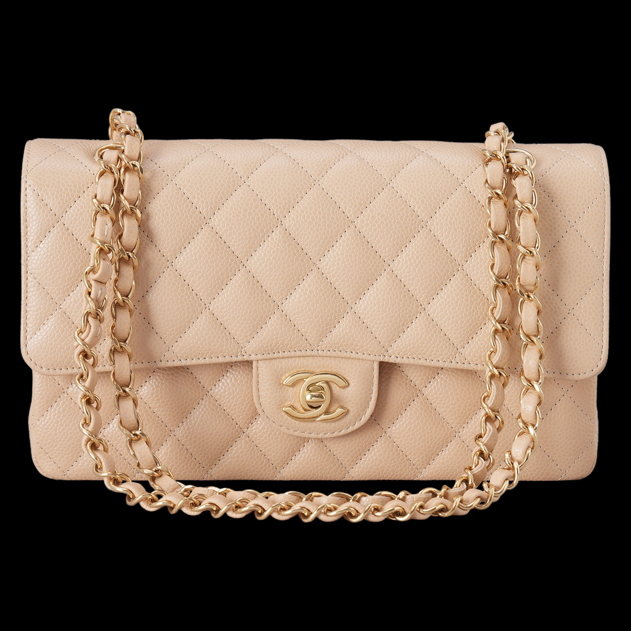 CHANEL(USED)샤넬 캐비어 클래식 미듐 플랩백