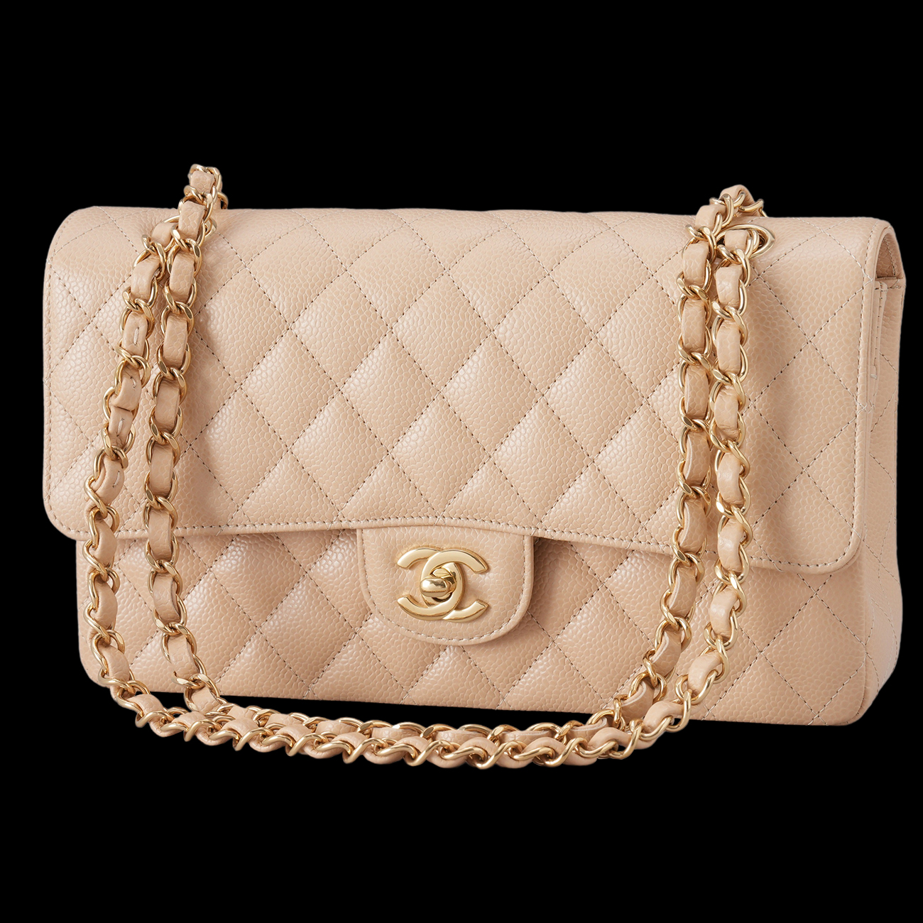 CHANEL(USED)샤넬 캐비어 클래식 미듐 플랩백
