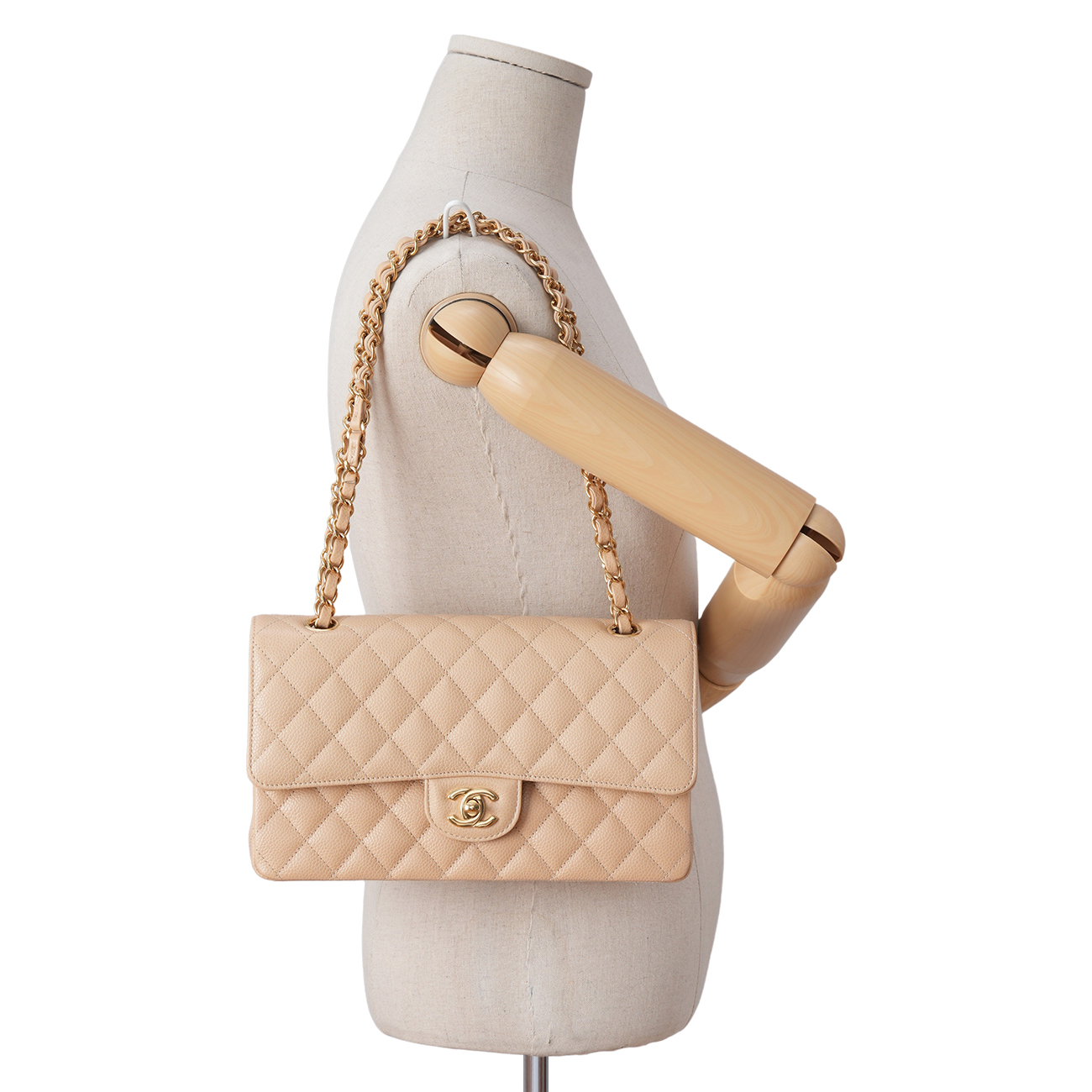CHANEL(USED)샤넬 캐비어 클래식 미듐 플랩백
