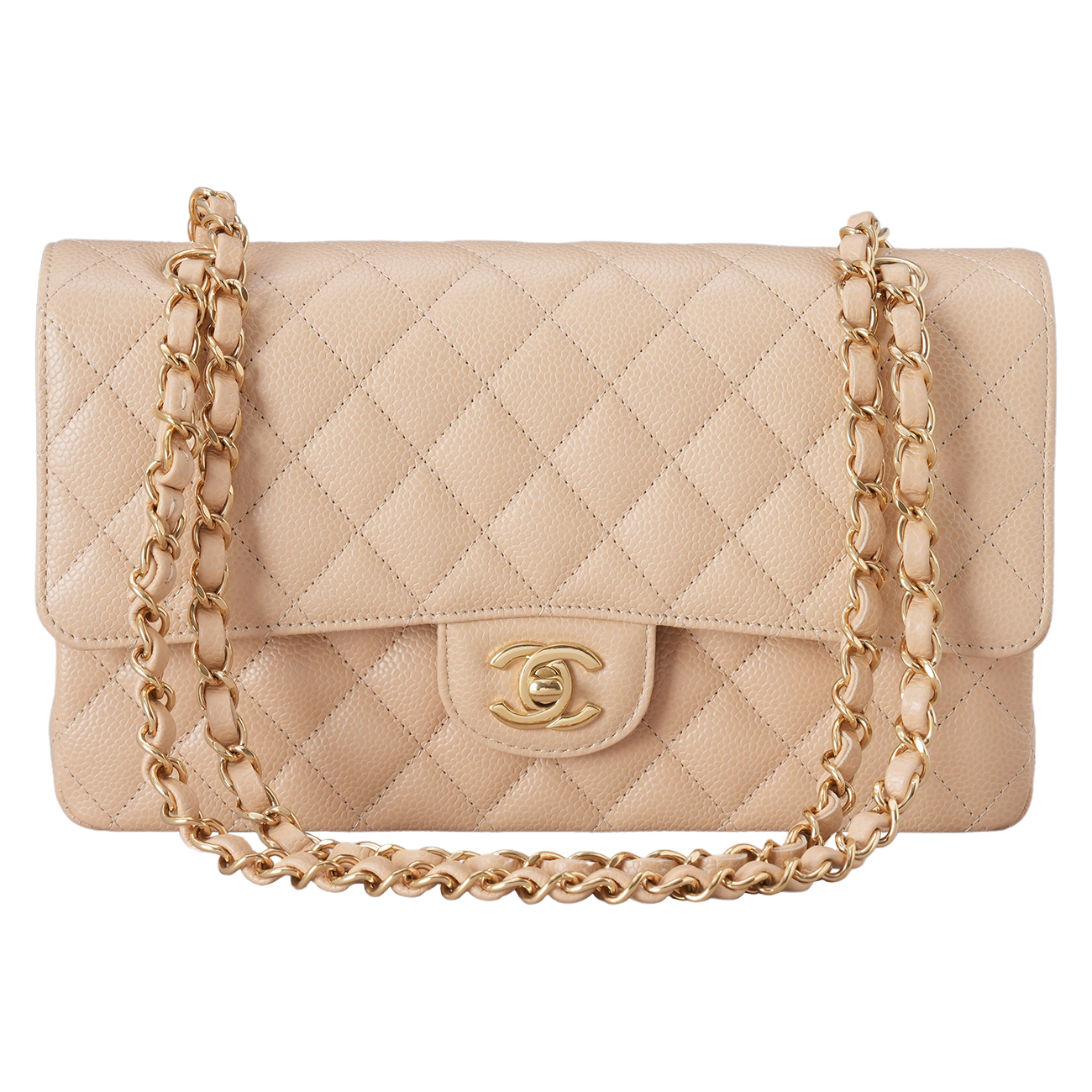 CHANEL(USED)샤넬 캐비어 클래식 미듐 플랩백
