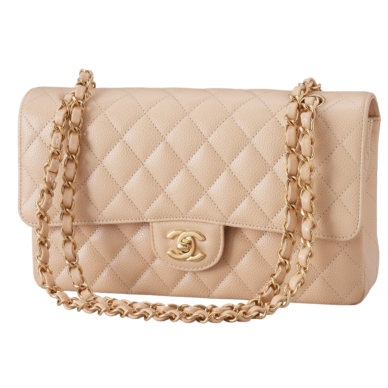 CHANEL(USED)샤넬 캐비어 클래식 미듐 플랩백