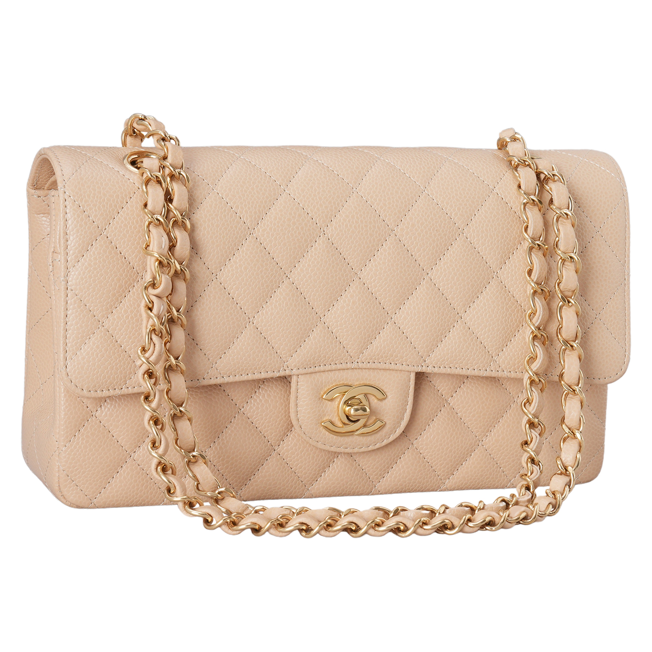 CHANEL(USED)샤넬 캐비어 클래식 미듐 플랩백