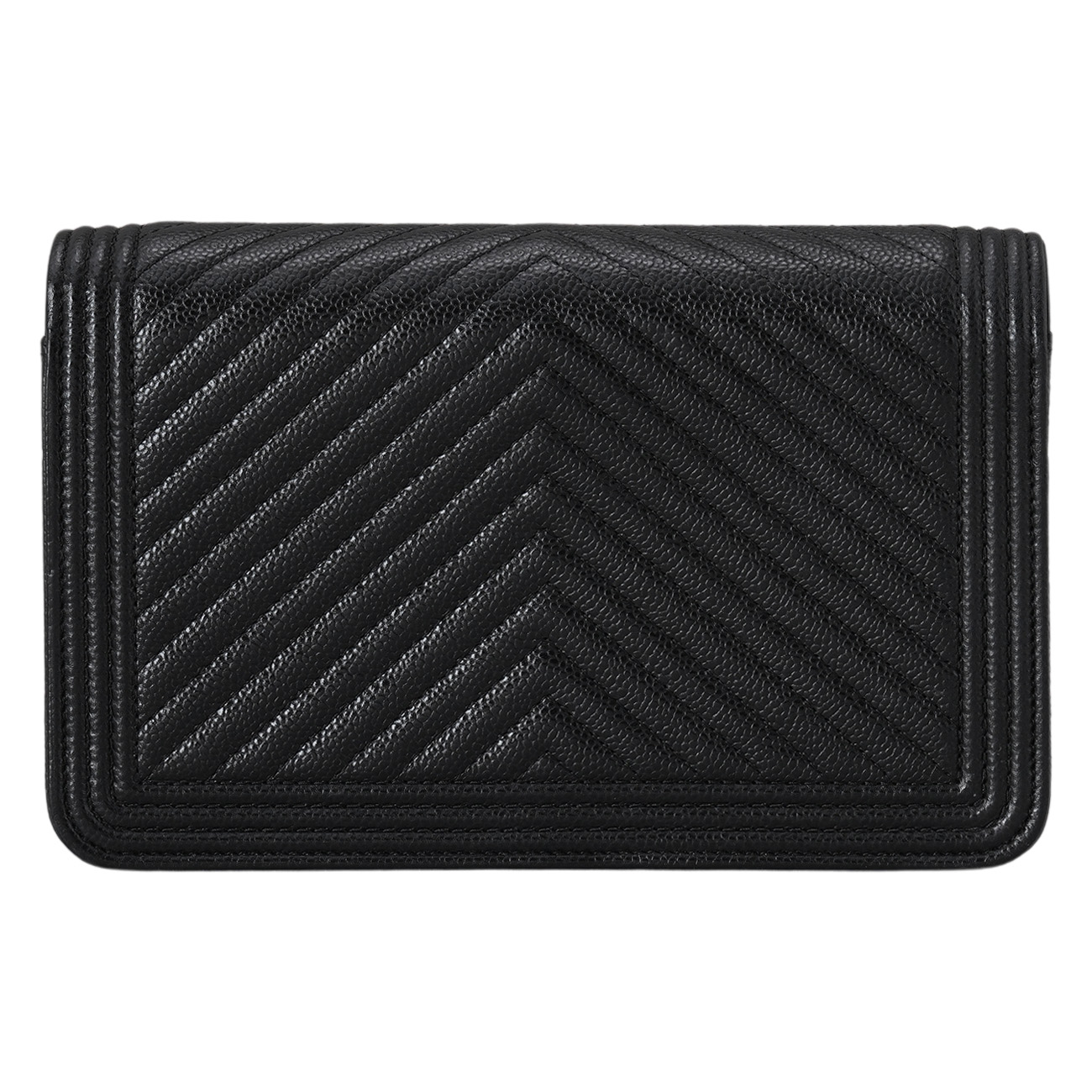 CHANEL(USED)샤넬 보이샤넬 캐비어 쉐브론 WOC