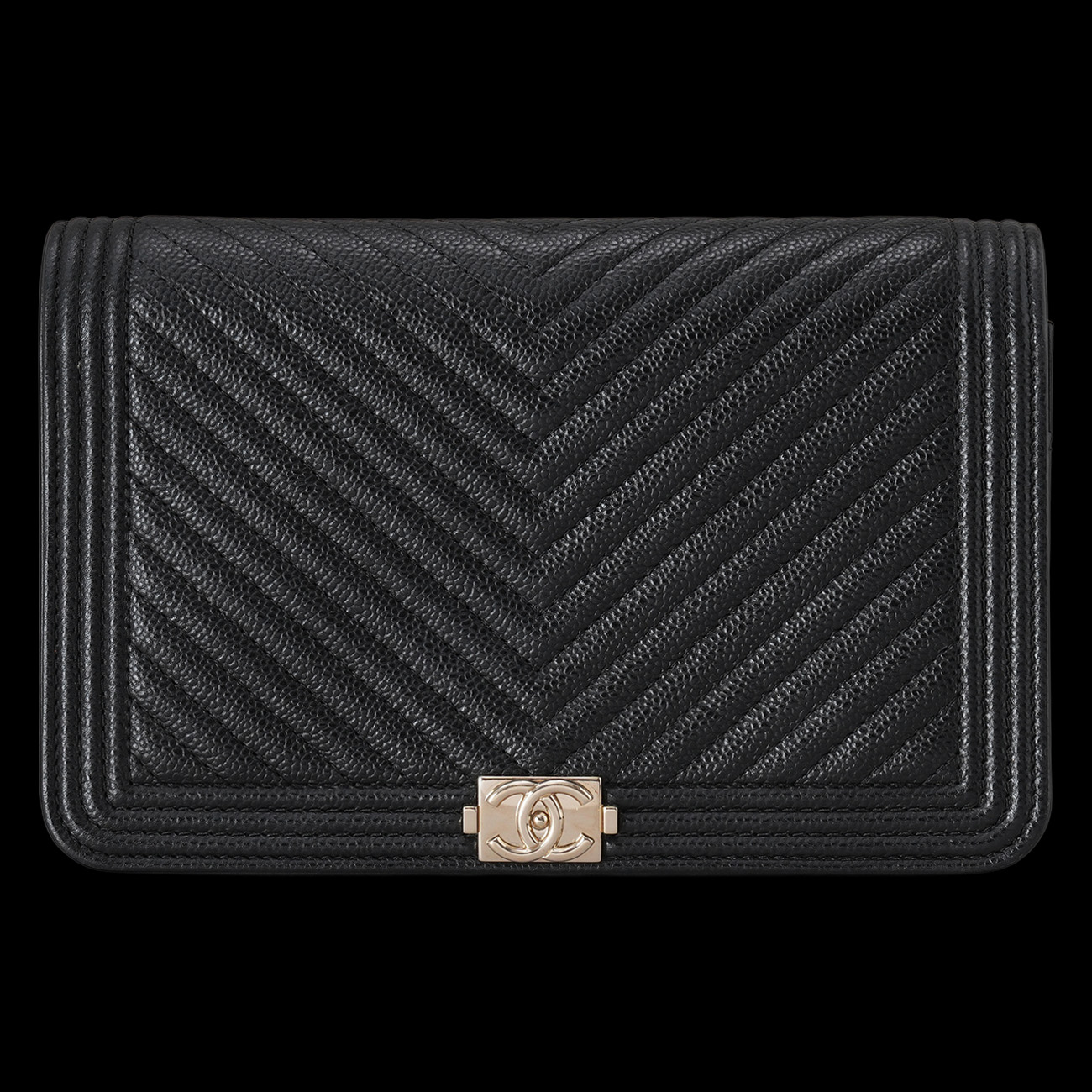 CHANEL(USED)샤넬 보이샤넬 캐비어 쉐브론 WOC