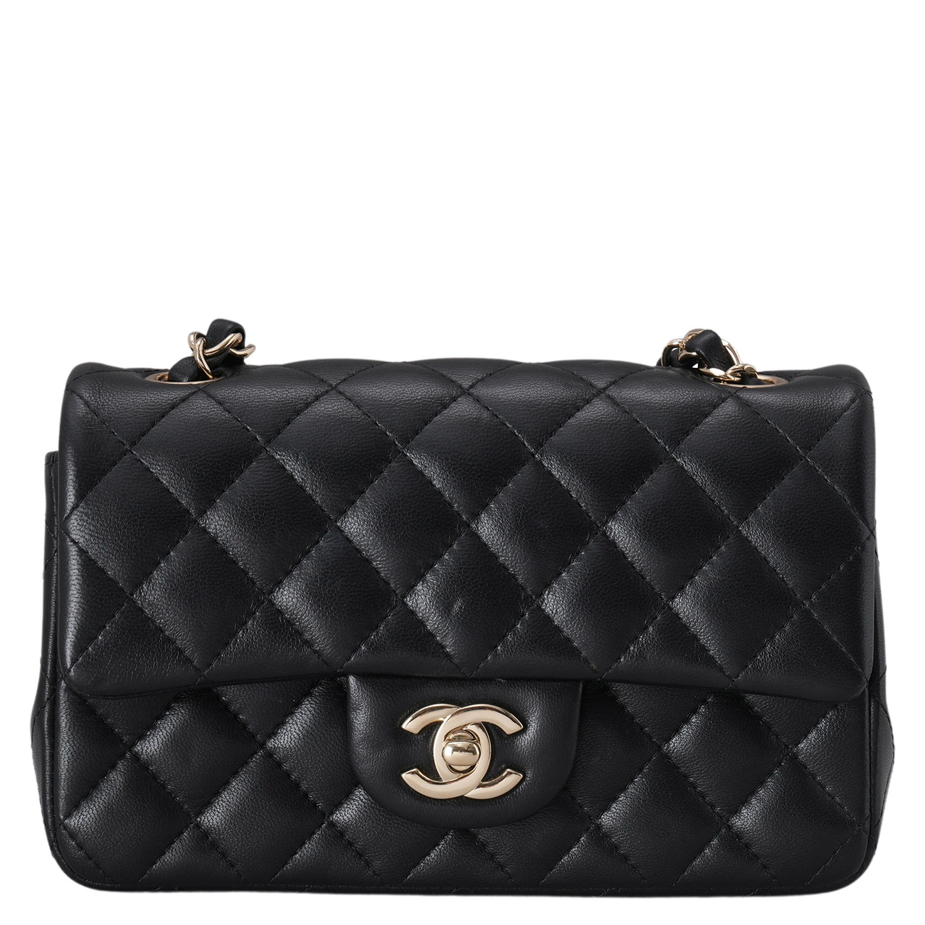CHANEL(USED)샤넬 램스킨 클래식 뉴미니 크로스백