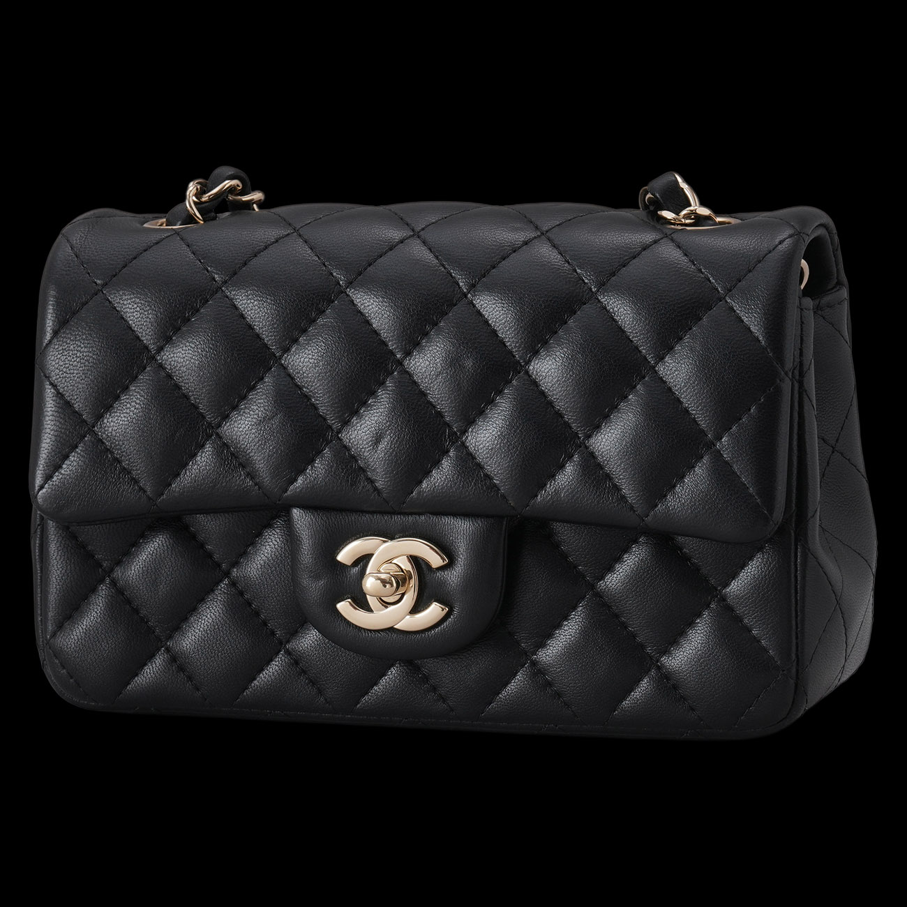 CHANEL(USED)샤넬 램스킨 클래식 뉴미니 크로스백