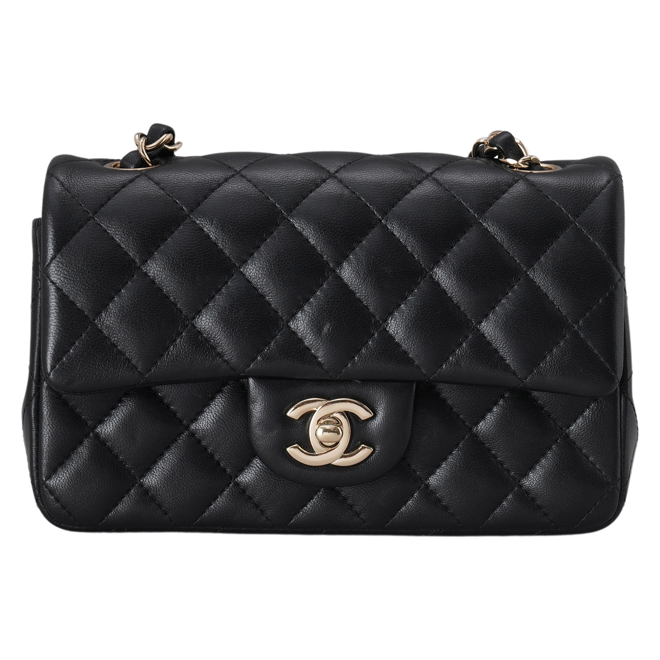 CHANEL(USED)샤넬 램스킨 클래식 뉴미니 크로스백