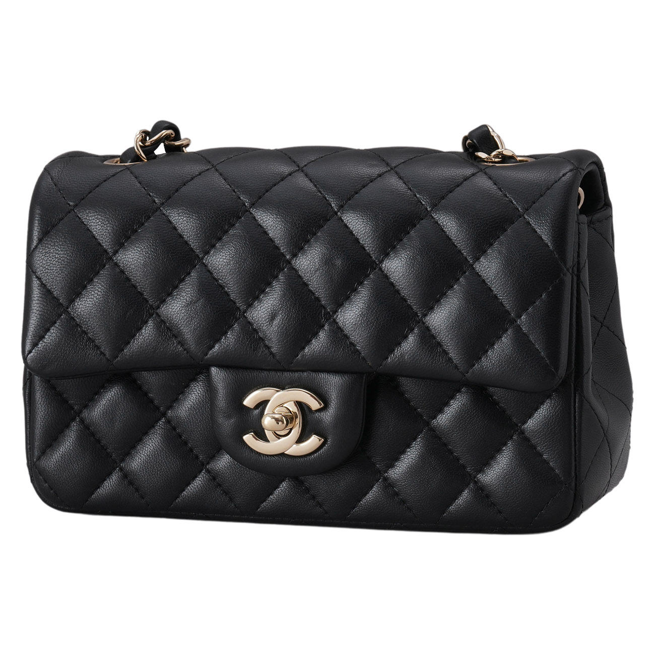 CHANEL(USED)샤넬 램스킨 클래식 뉴미니 크로스백