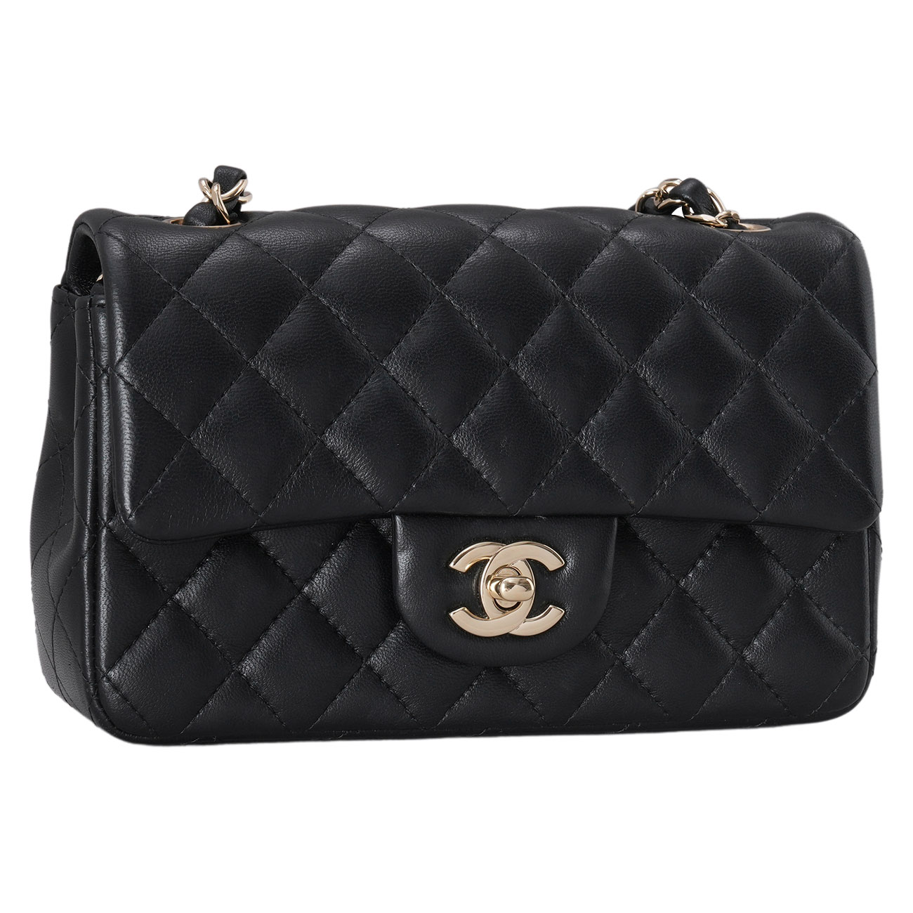 CHANEL(USED)샤넬 램스킨 클래식 뉴미니 크로스백