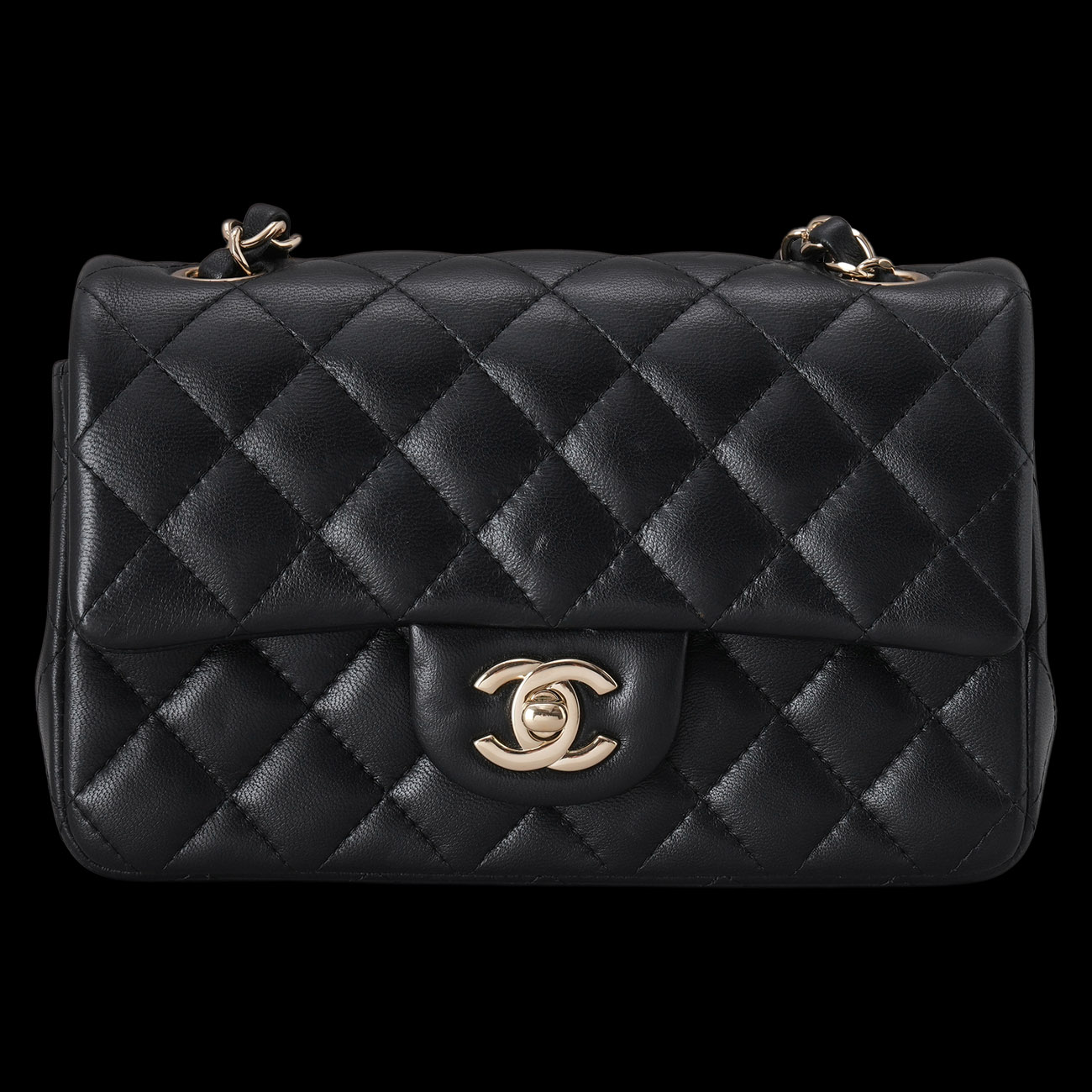 CHANEL(USED)샤넬 램스킨 클래식 뉴미니 크로스백