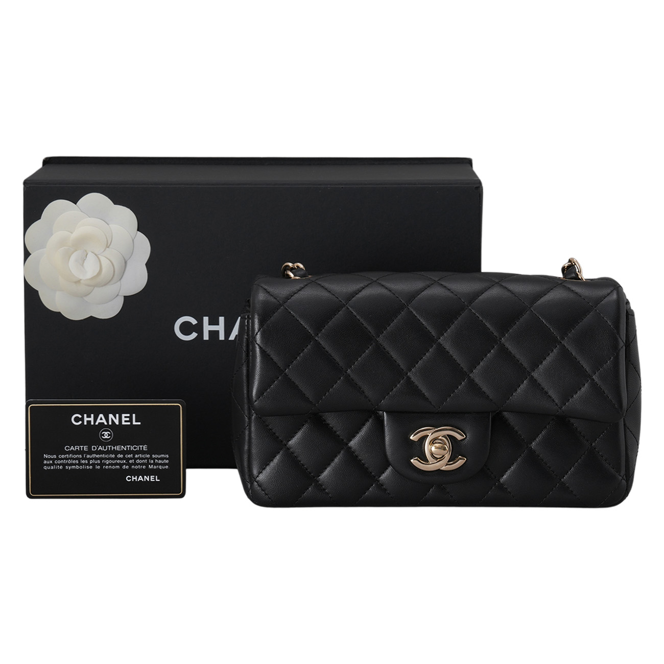 CHANEL(USED)샤넬 램스킨 클래식 뉴미니 크로스백
