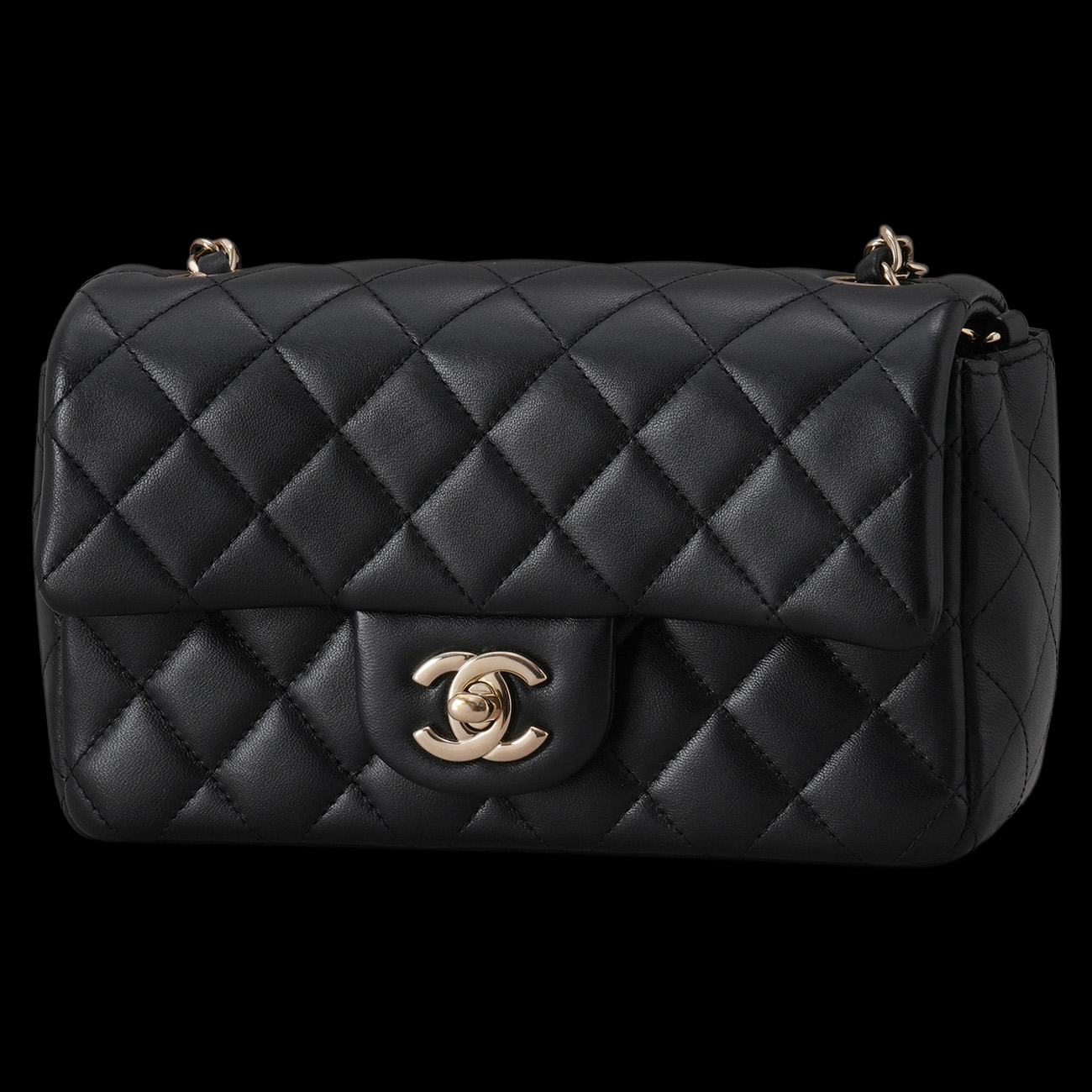 CHANEL(USED)샤넬 램스킨 클래식 뉴미니 크로스백