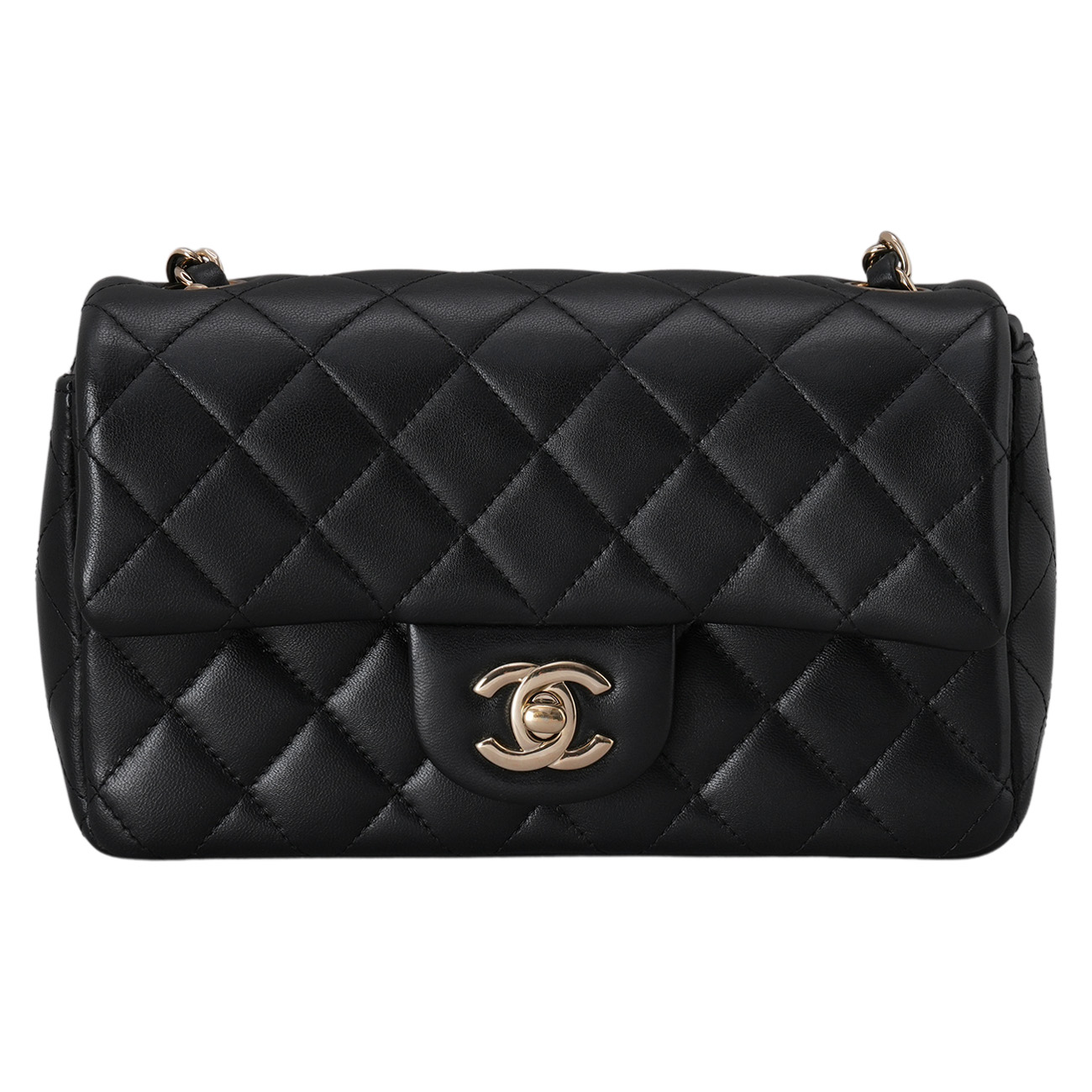 CHANEL(USED)샤넬 램스킨 클래식 뉴미니 크로스백