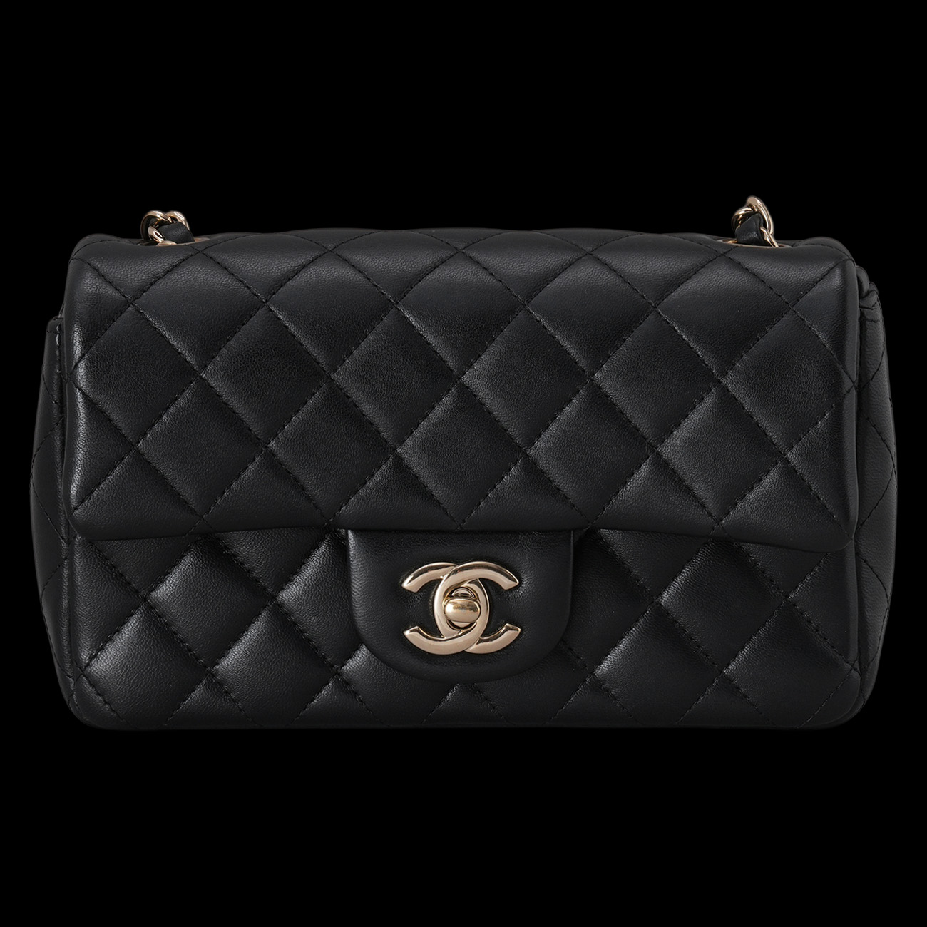 CHANEL(USED)샤넬 램스킨 클래식 뉴미니 크로스백