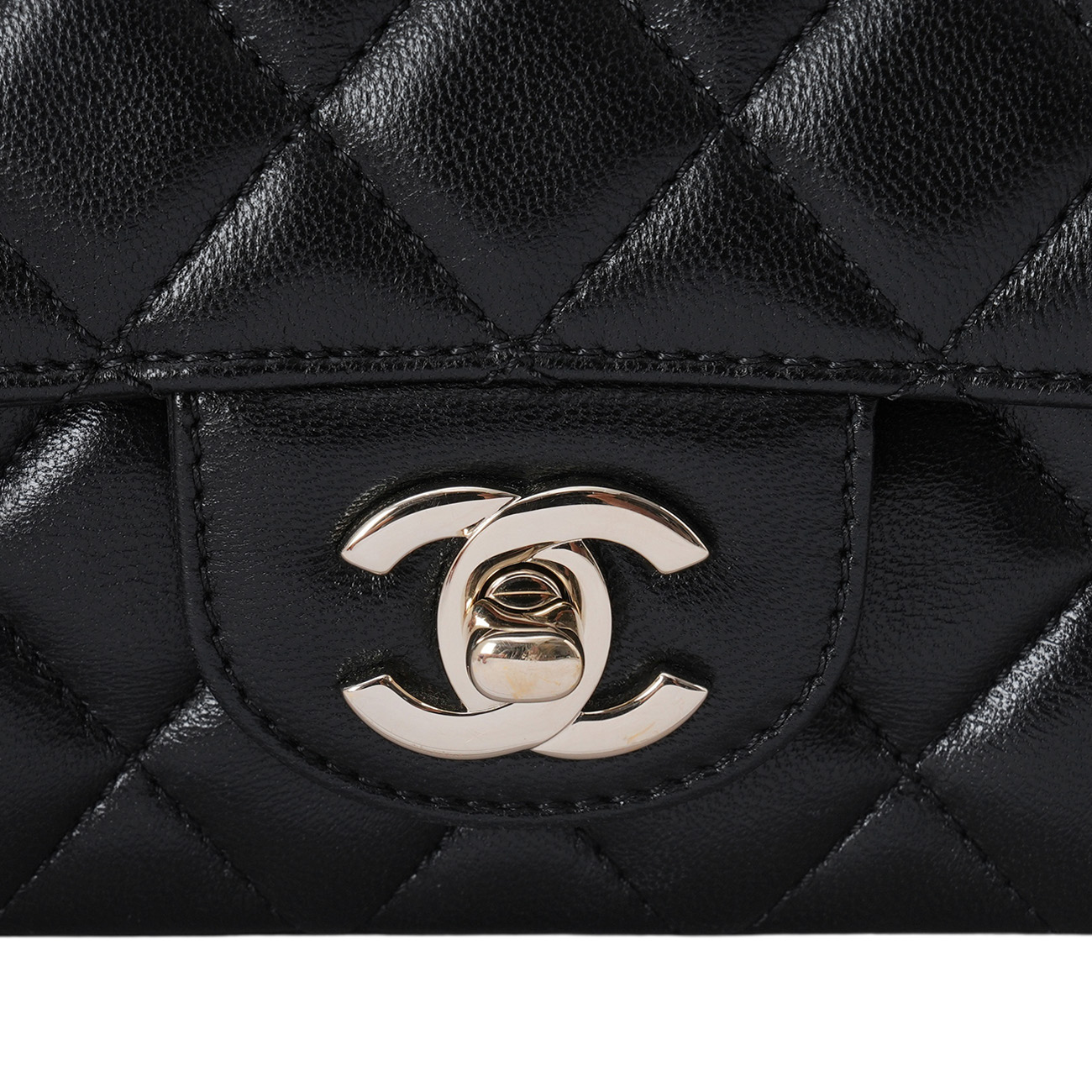 CHANEL(USED)샤넬 램스킨 뉴미니 탑핸들 크로스백