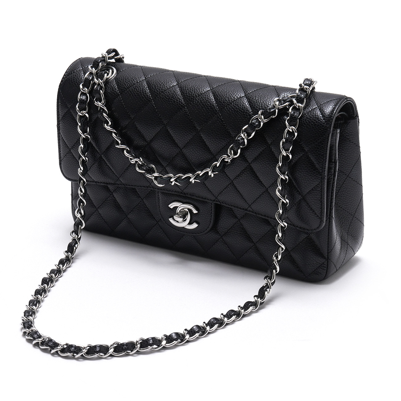 CHANEL(USED)샤넬 캐비어 클래식 미듐 플랩백