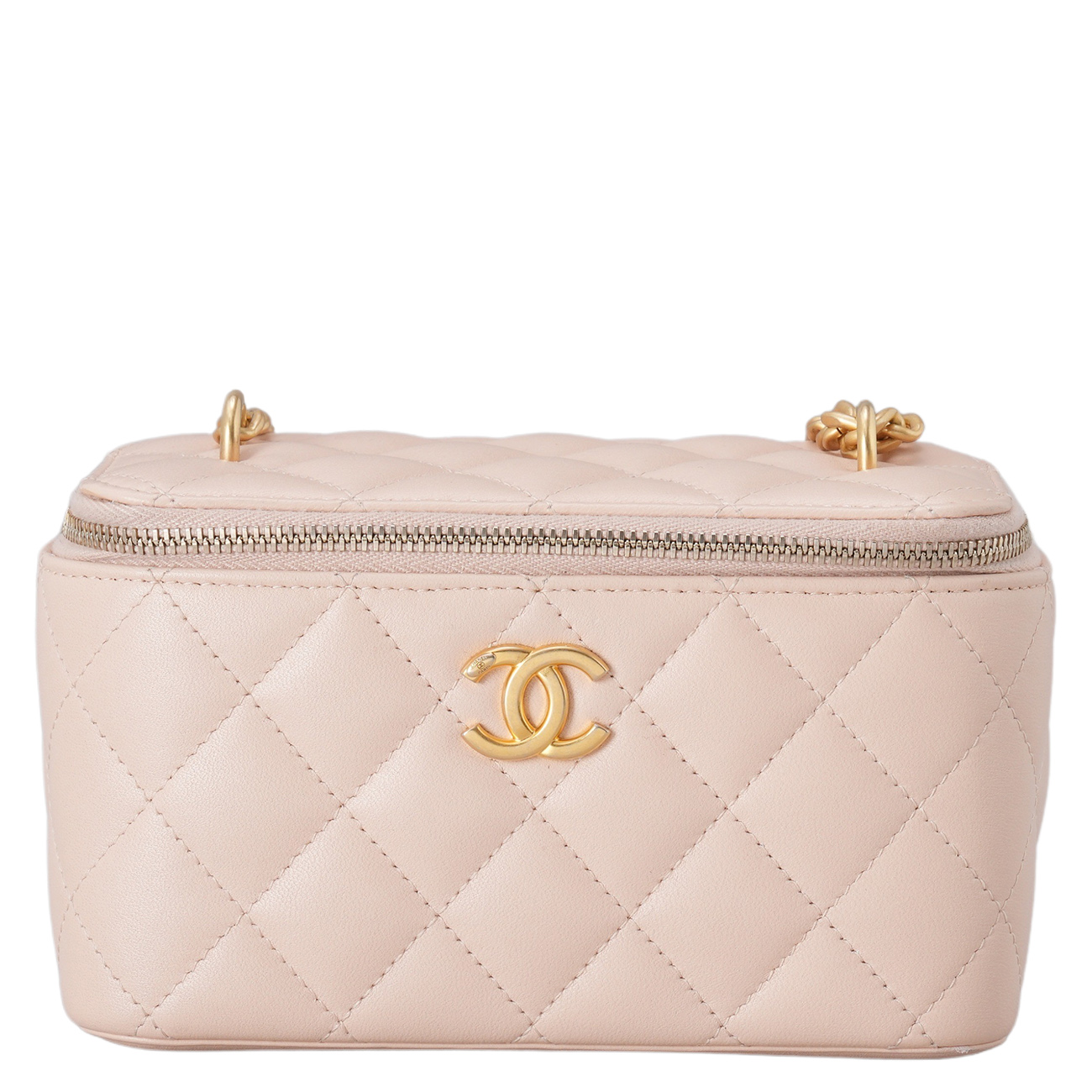CHANEL(USED)샤넬 AP3301 시즌 램스킨 베니티 까멜리아 골든볼 크로스백