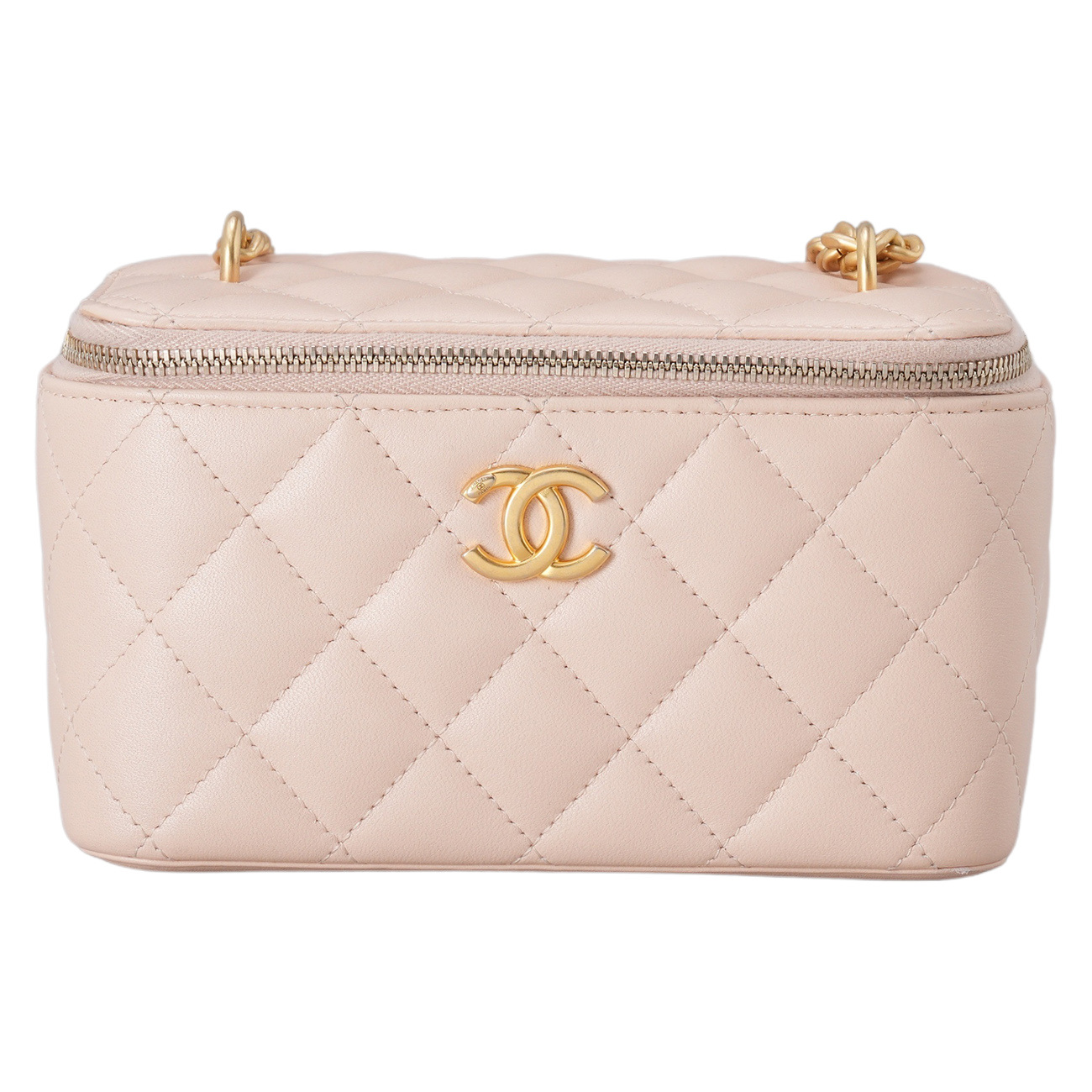 CHANEL(USED)샤넬 AP3301 시즌 램스킨 베니티 까멜리아 골든볼 크로스백