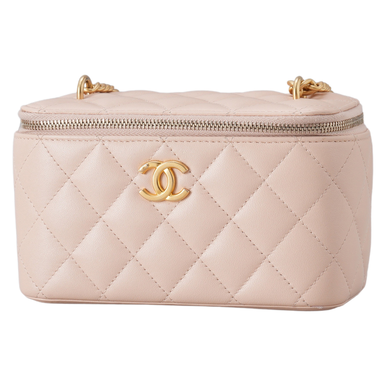 CHANEL(USED)샤넬 AP3301 시즌 램스킨 베니티 까멜리아 골든볼 크로스백