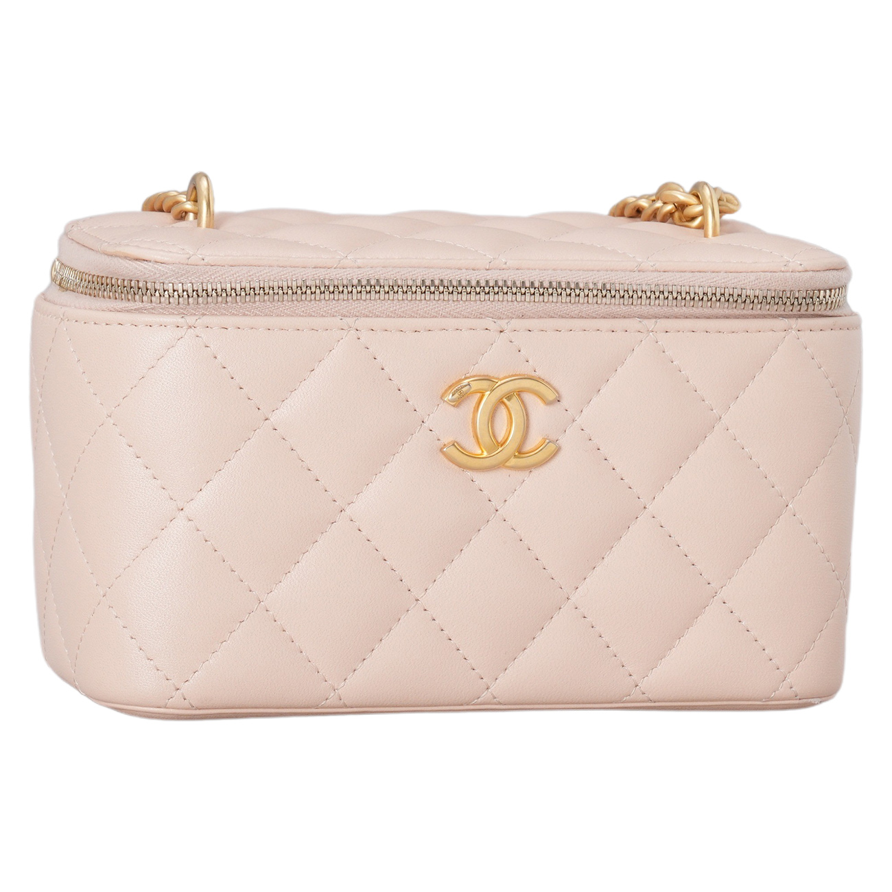 CHANEL(USED)샤넬 AP3301 시즌 램스킨 베니티 까멜리아 골든볼 크로스백