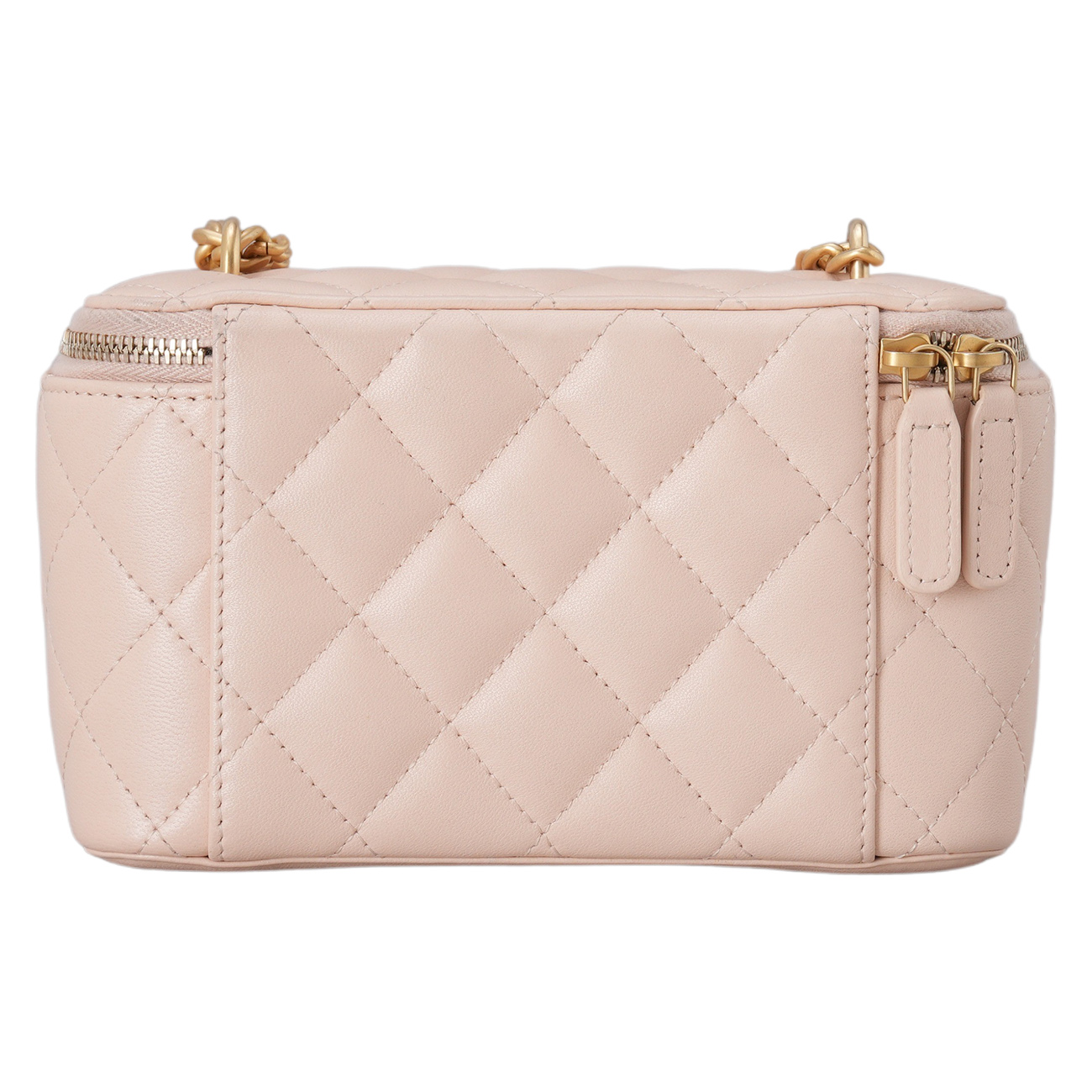 CHANEL(USED)샤넬 AP3301 시즌 램스킨 베니티 까멜리아 골든볼 크로스백