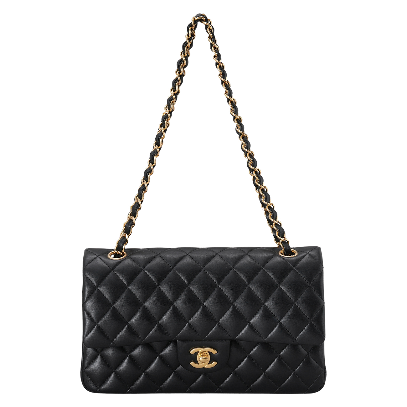 CHANEL(USED)샤넬 램스킨 클래식 미듐 플랩백
