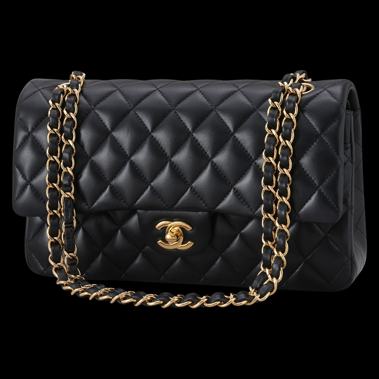 CHANEL(USED)샤넬 램스킨 클래식 미듐 플랩백