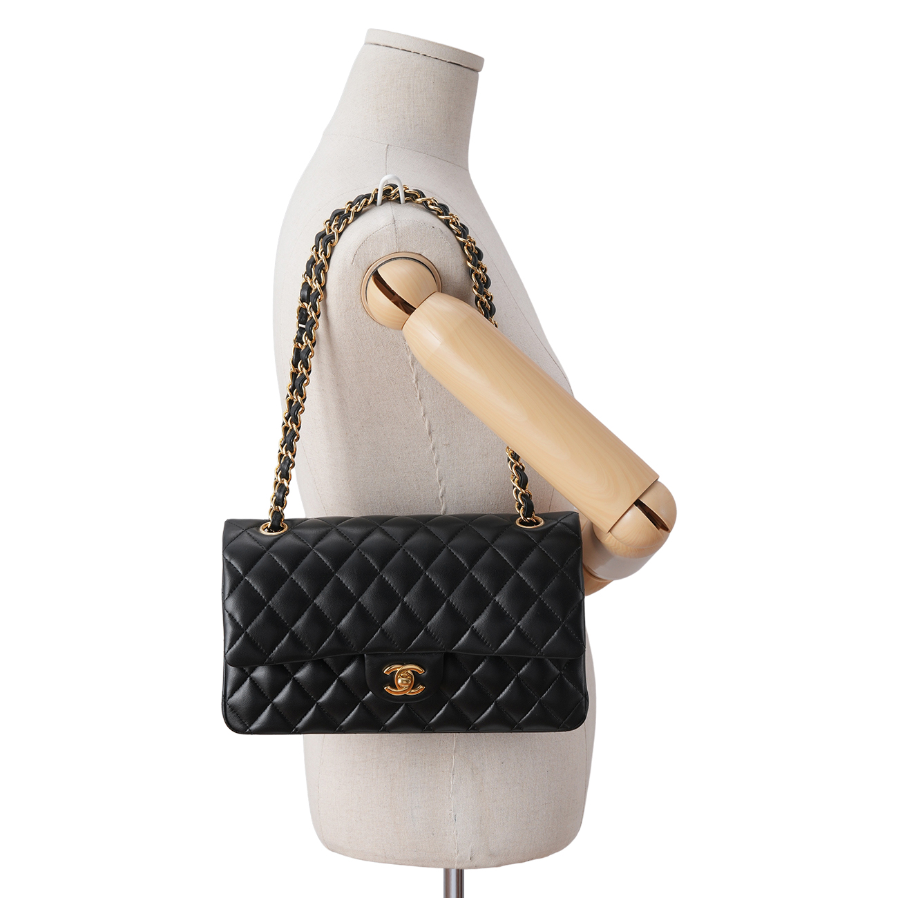 CHANEL(USED)샤넬 램스킨 클래식 미듐 플랩백