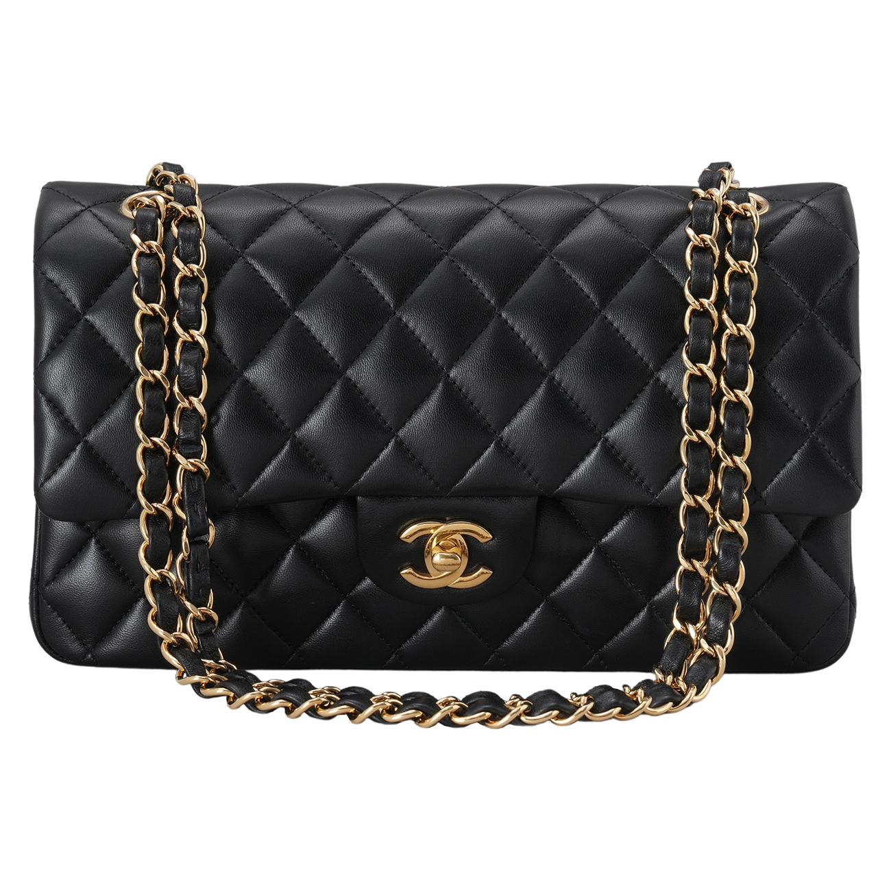 CHANEL(USED)샤넬 램스킨 클래식 미듐 플랩백