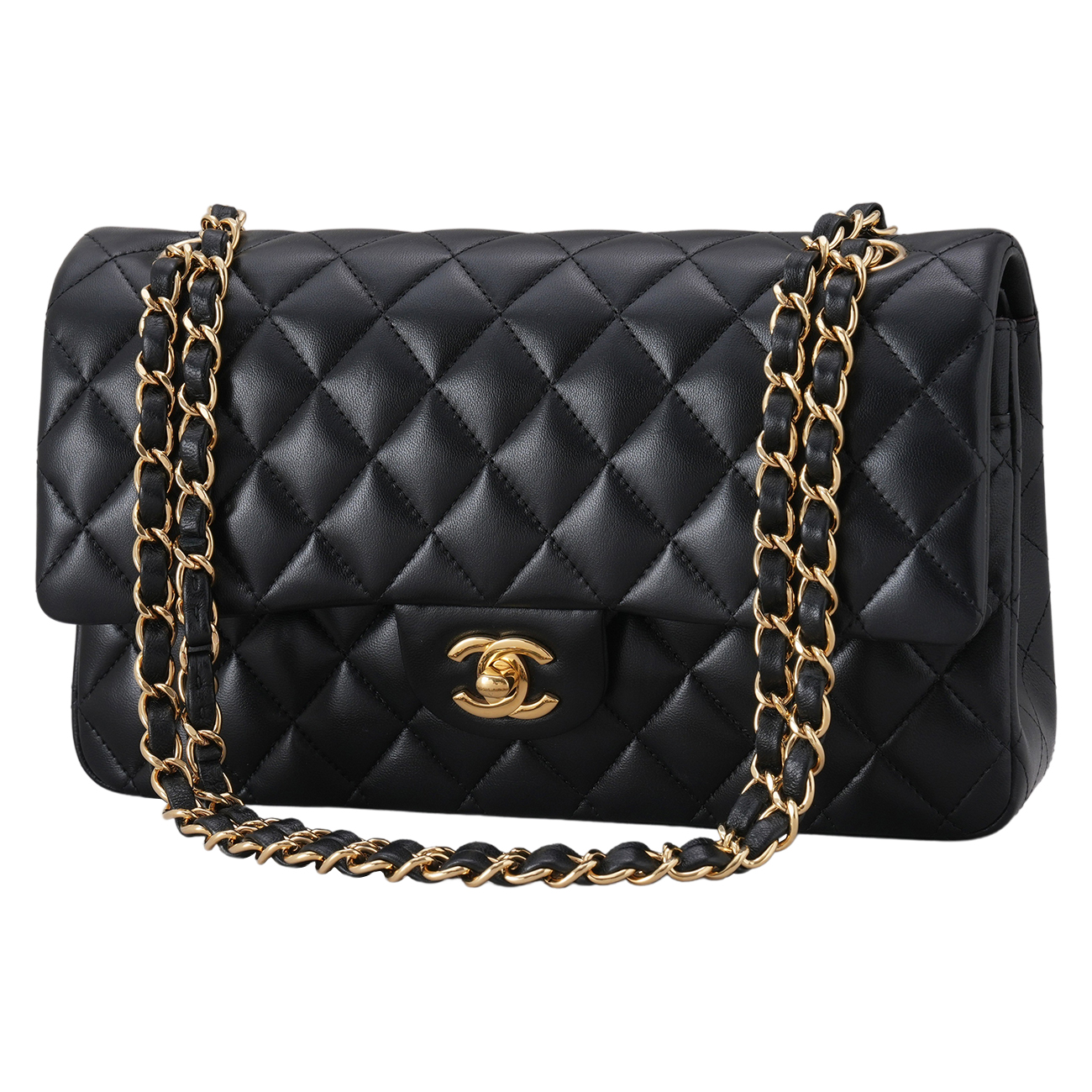 CHANEL(USED)샤넬 램스킨 클래식 미듐 플랩백