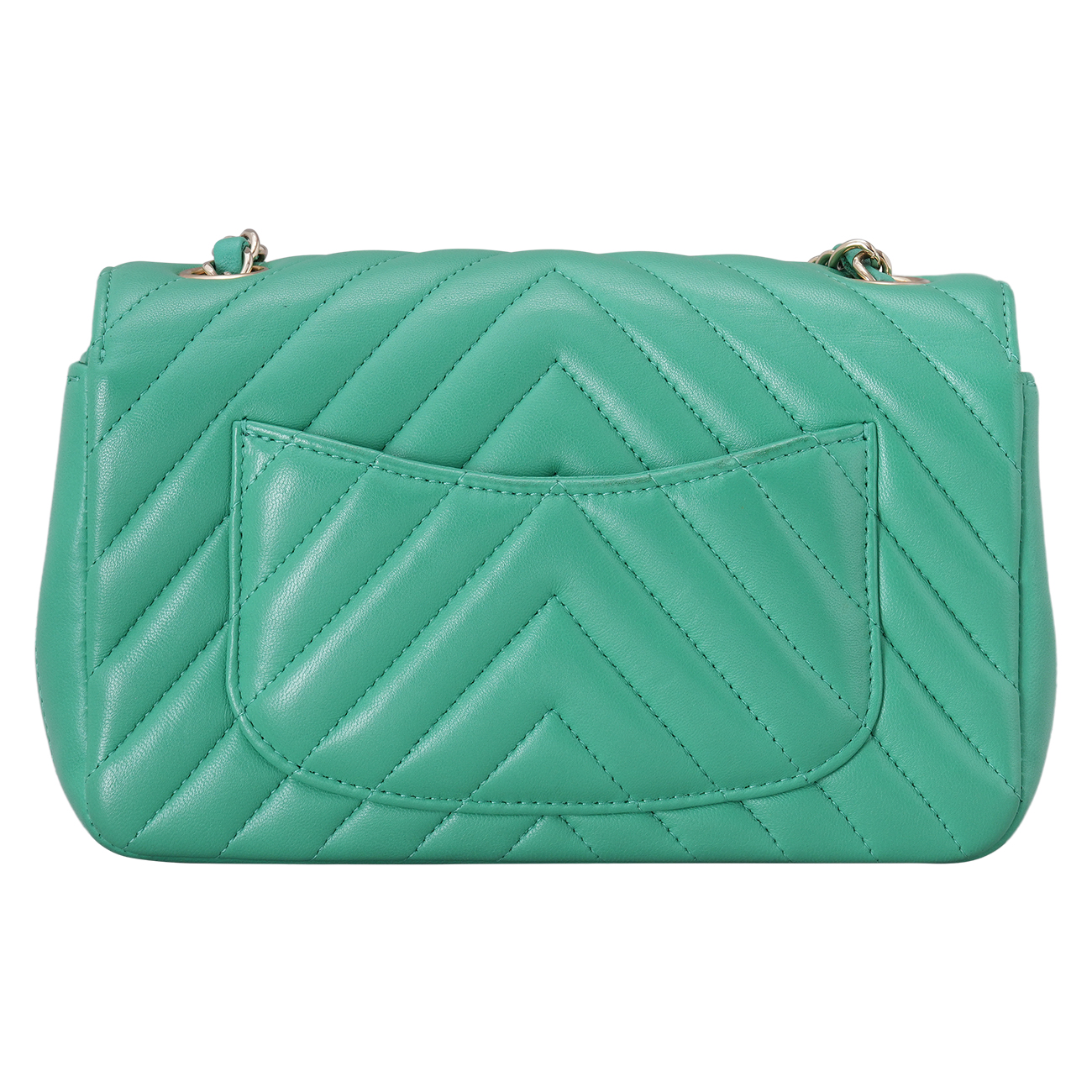 CHANEL(USED)샤넬 램스킨 쉐브론 뉴미니 크로스백