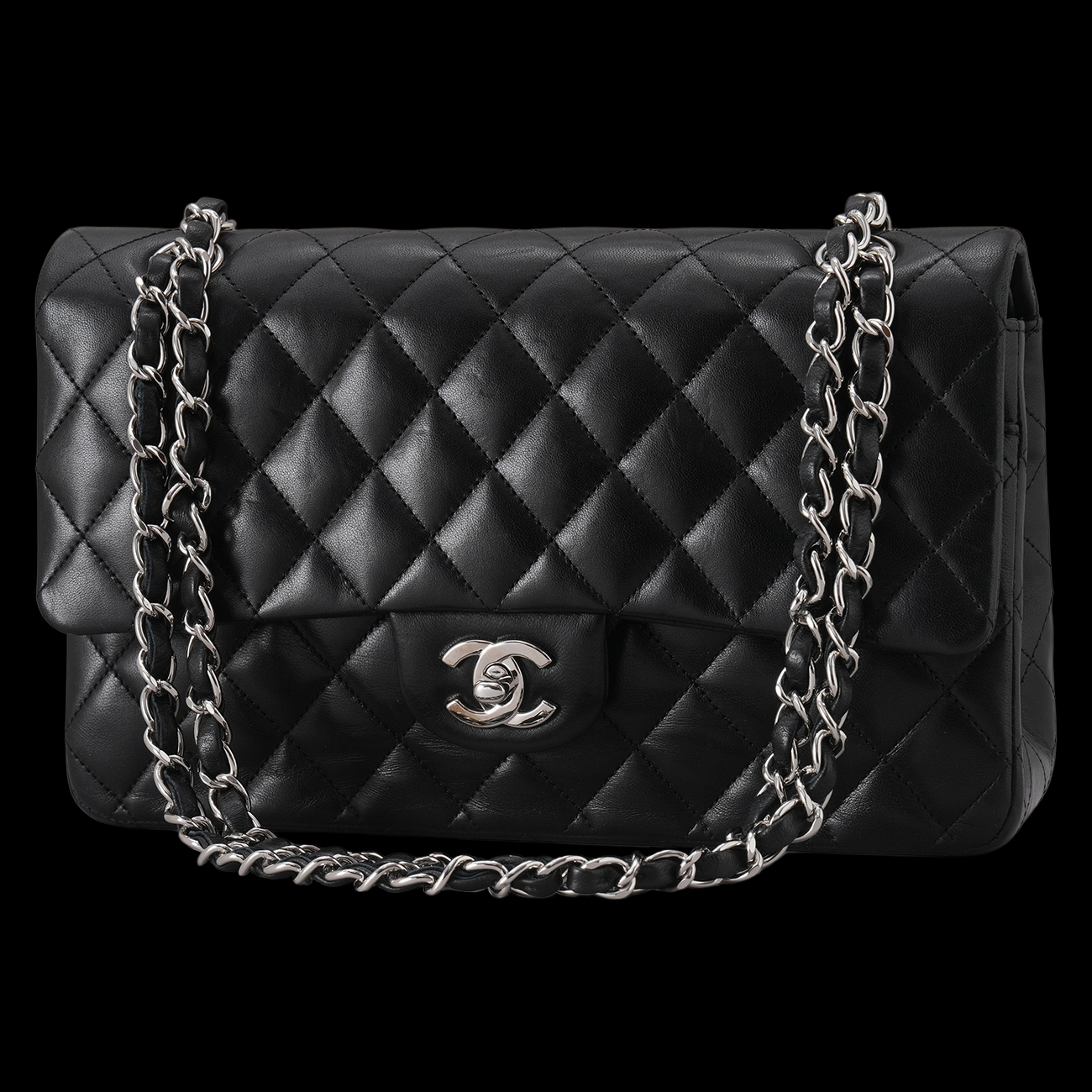 CHANEL(USED)샤넬 램스킨 클래식 미듐 플랩백