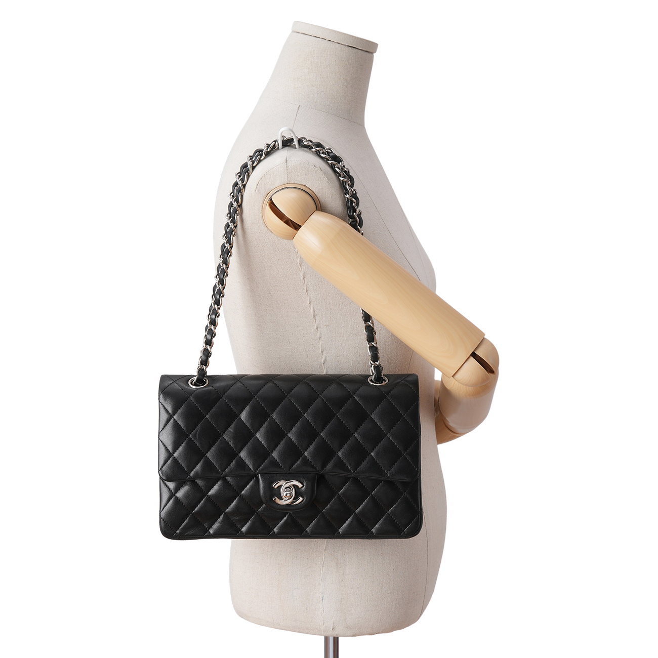 CHANEL(USED)샤넬 램스킨 클래식 미듐 플랩백