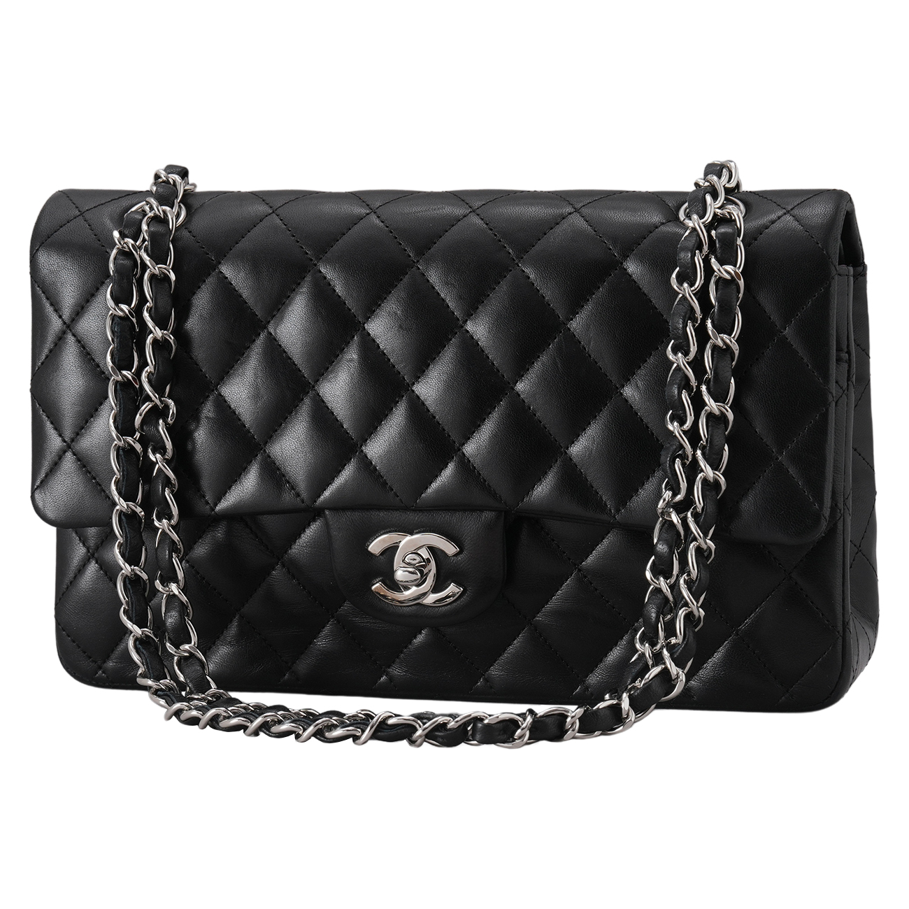 CHANEL(USED)샤넬 램스킨 클래식 미듐 플랩백
