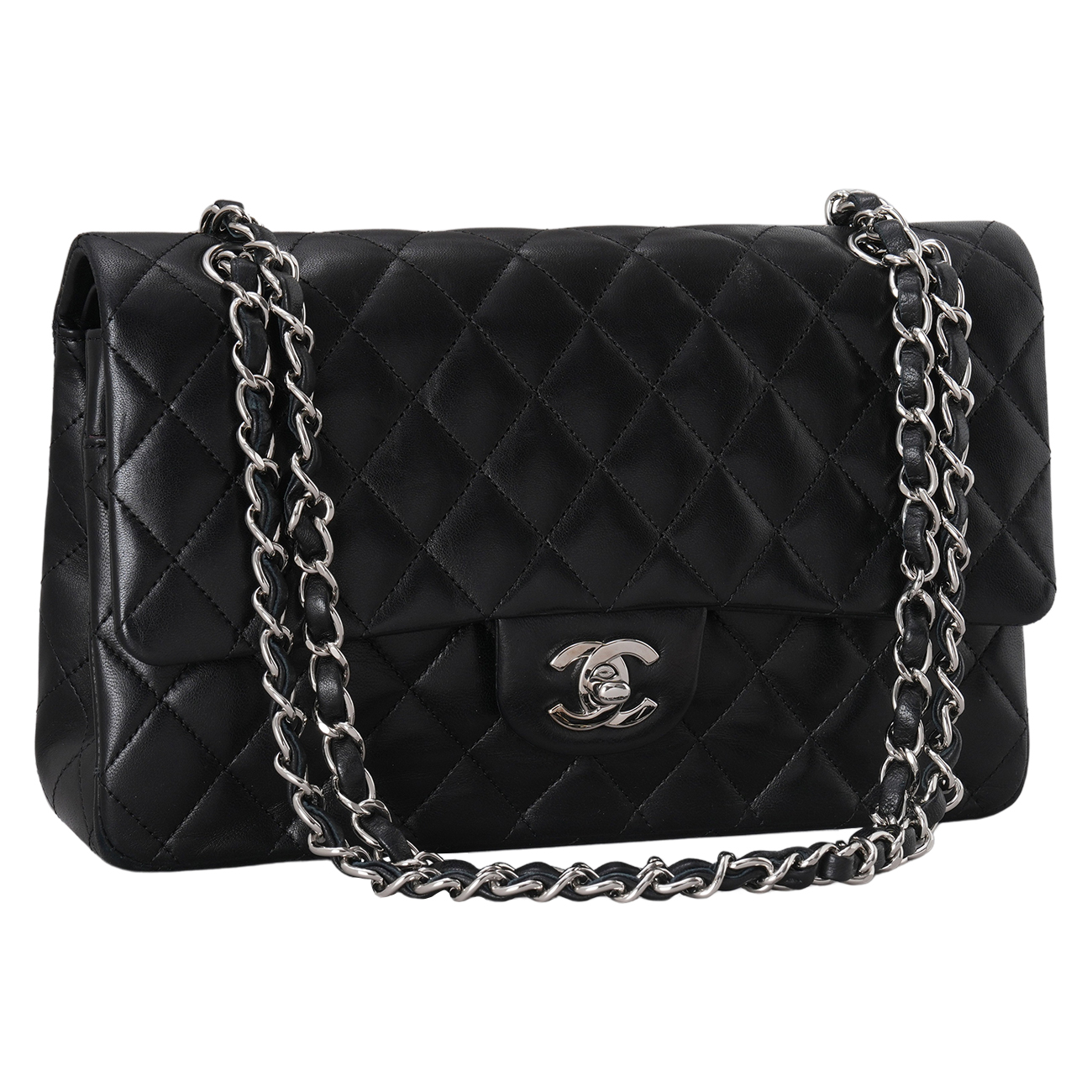 CHANEL(USED)샤넬 램스킨 클래식 미듐 플랩백