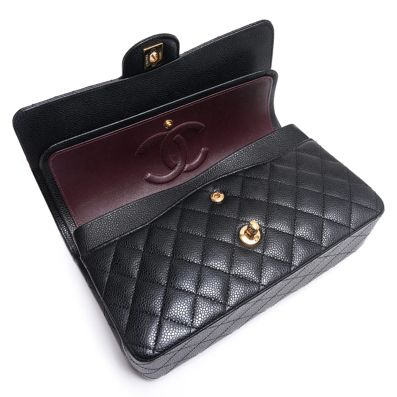 CHANEL(USED)샤넬 캐비어 클래식 미듐 플랩백
