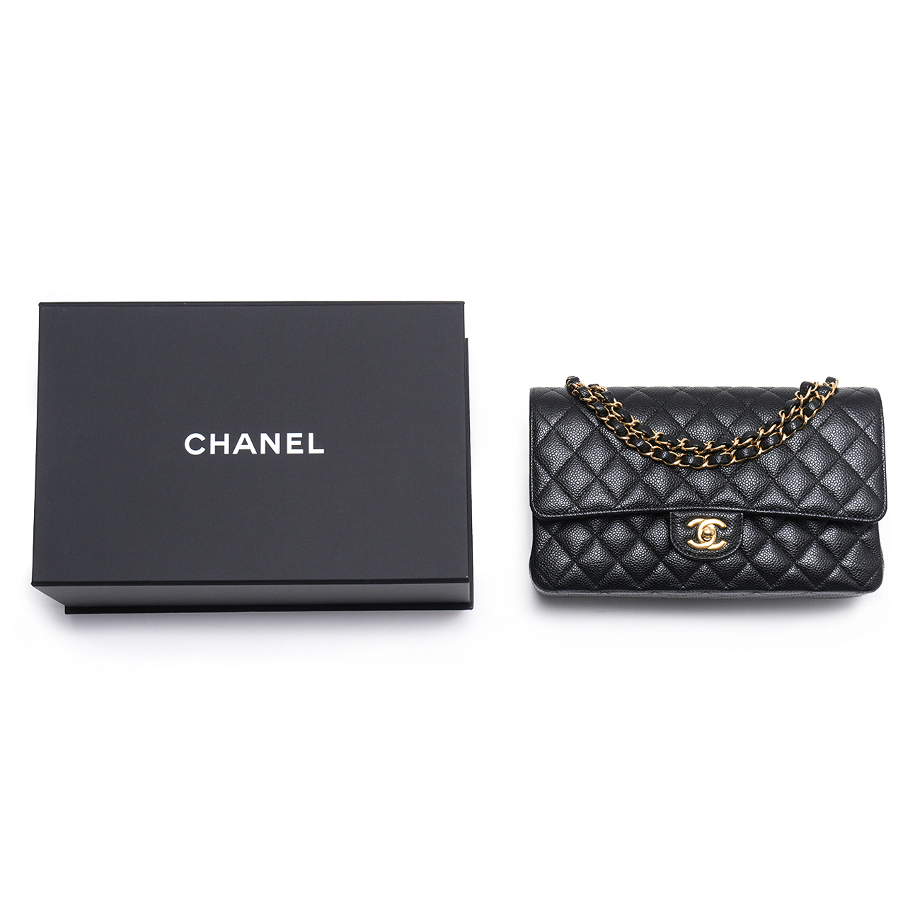 CHANEL(USED)샤넬 캐비어 클래식 미듐 플랩백